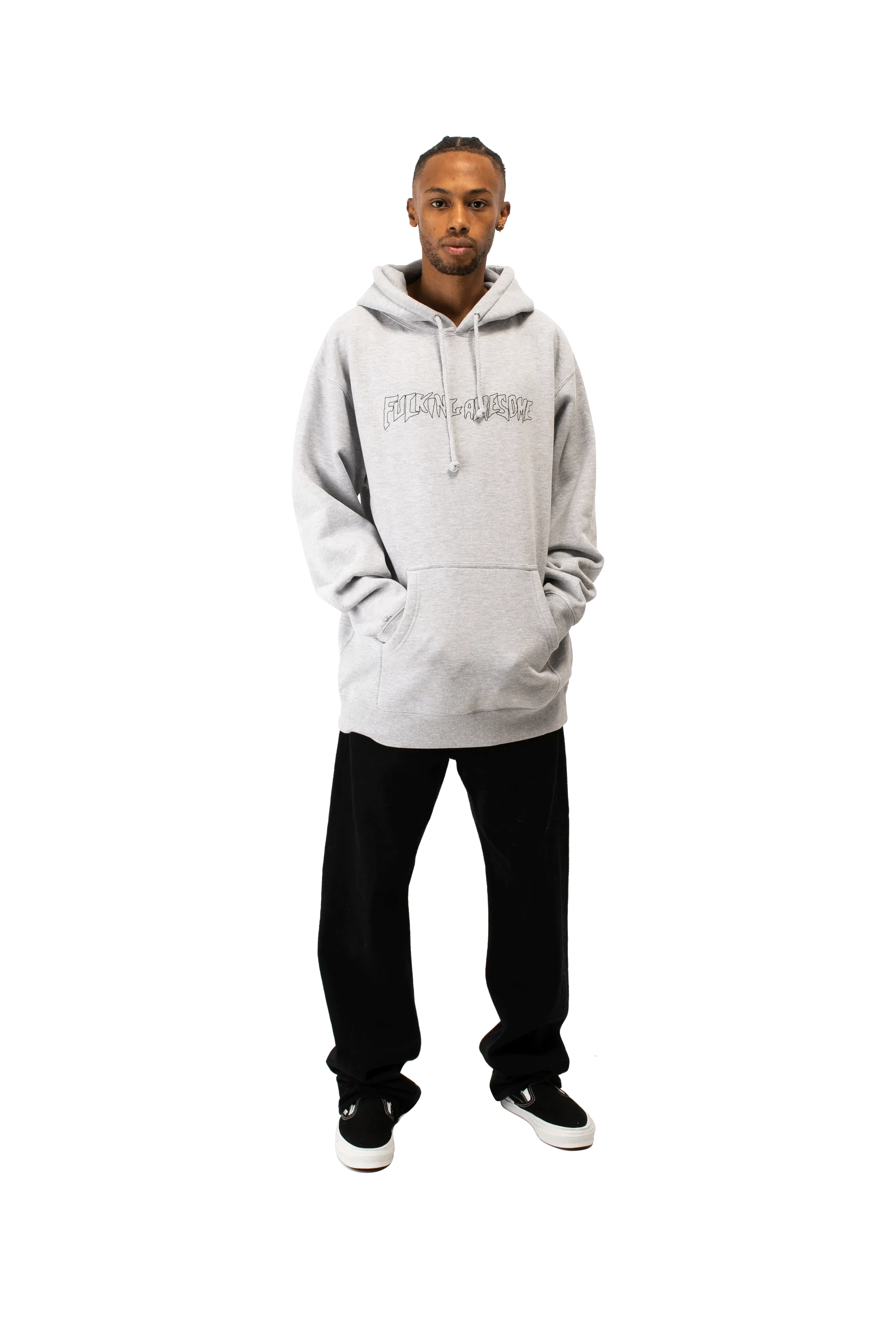 Fucking Awesome Outline Stamp Hoodie