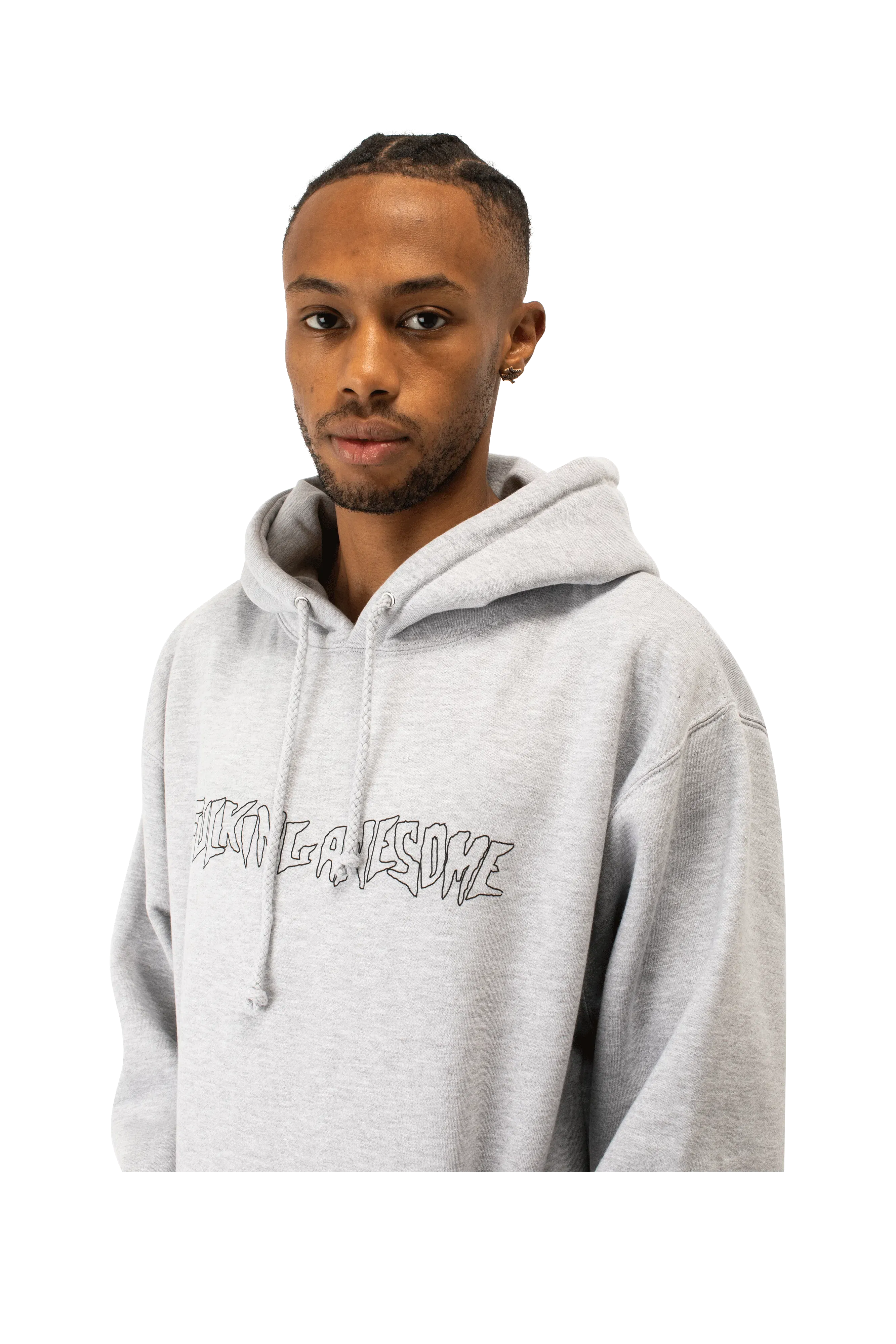 Fucking Awesome Outline Stamp Hoodie