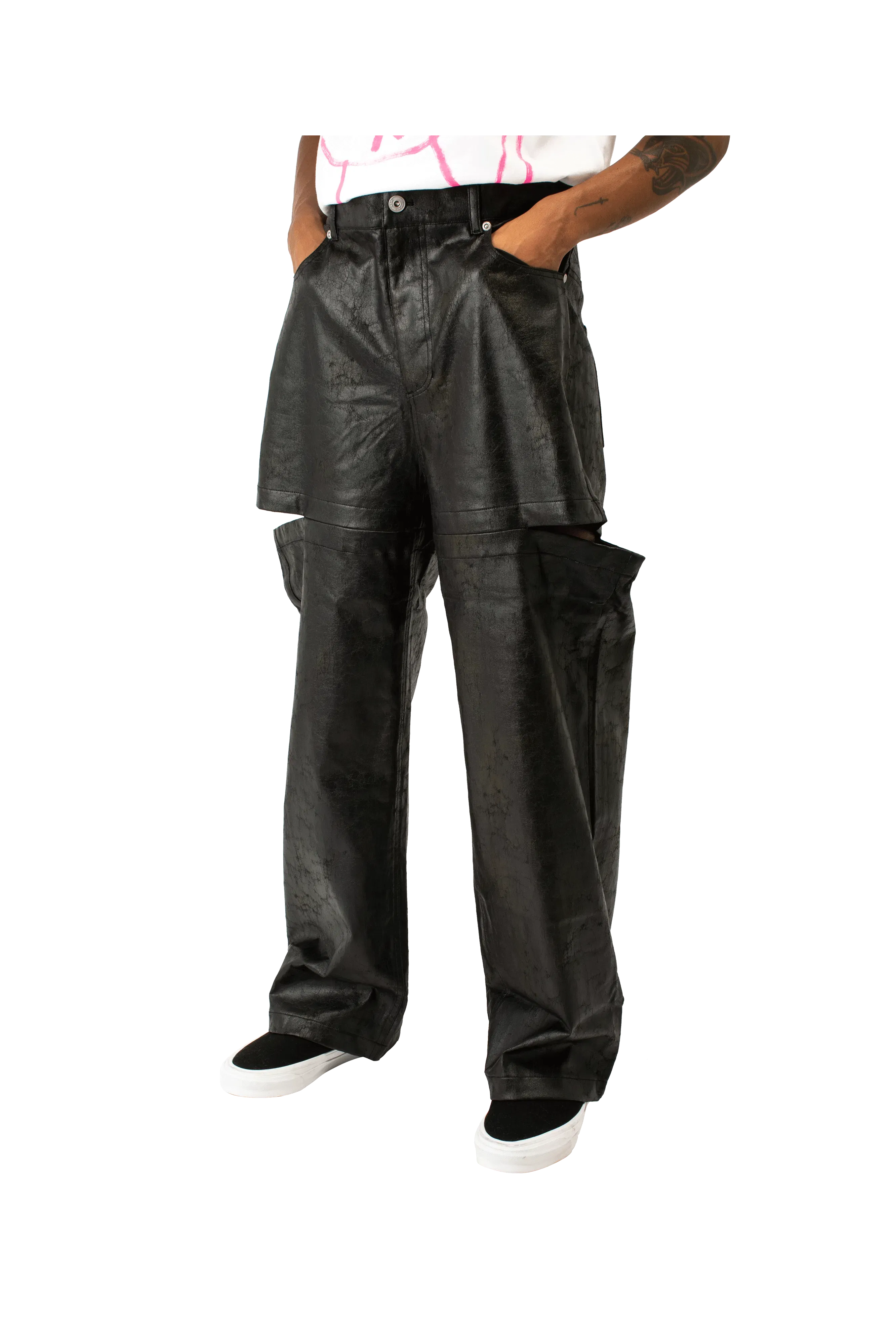P.A.M. Cracked Vinyl Awa Pant