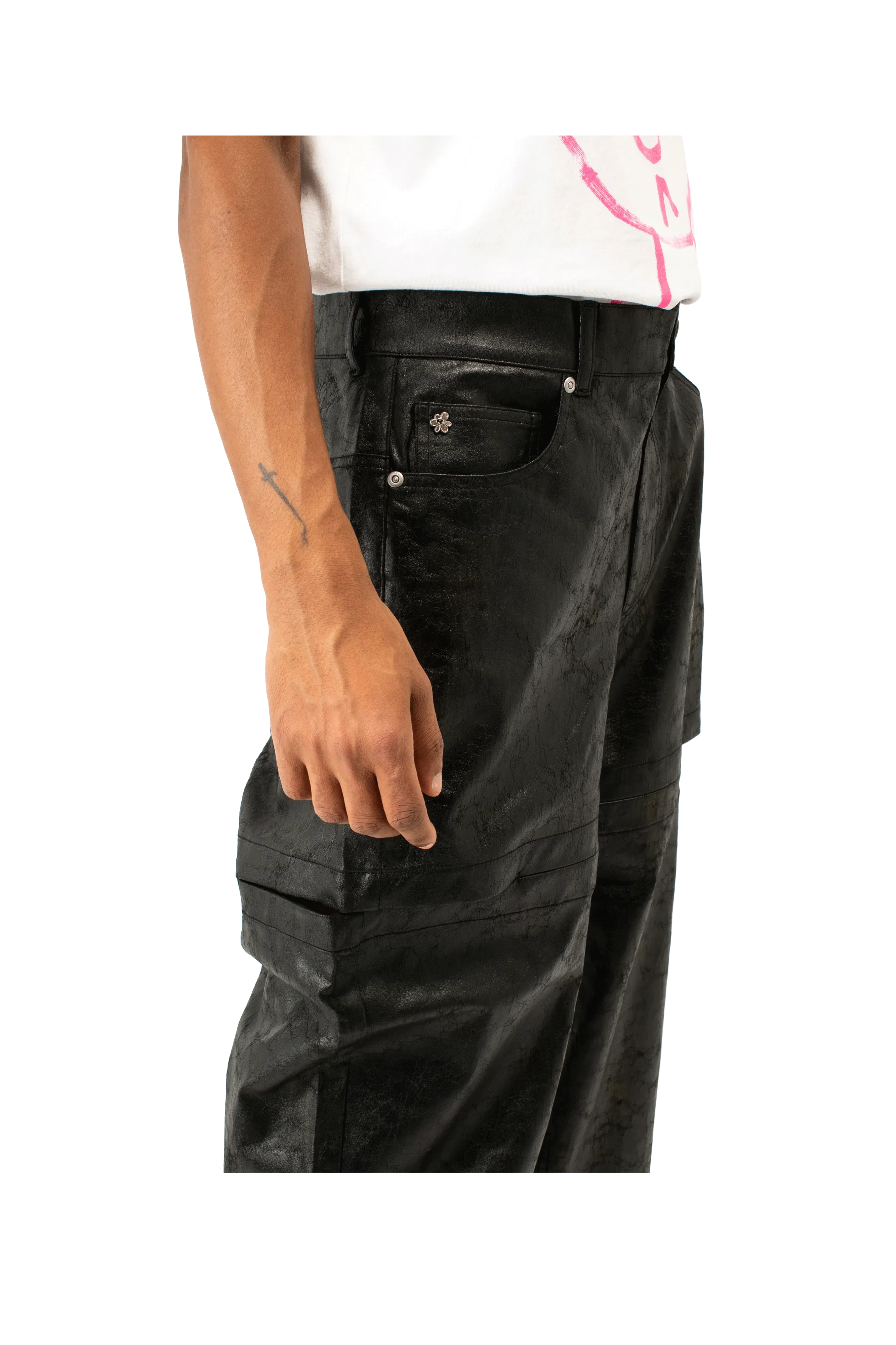 P.A.M. Cracked Vinyl Awa Pant