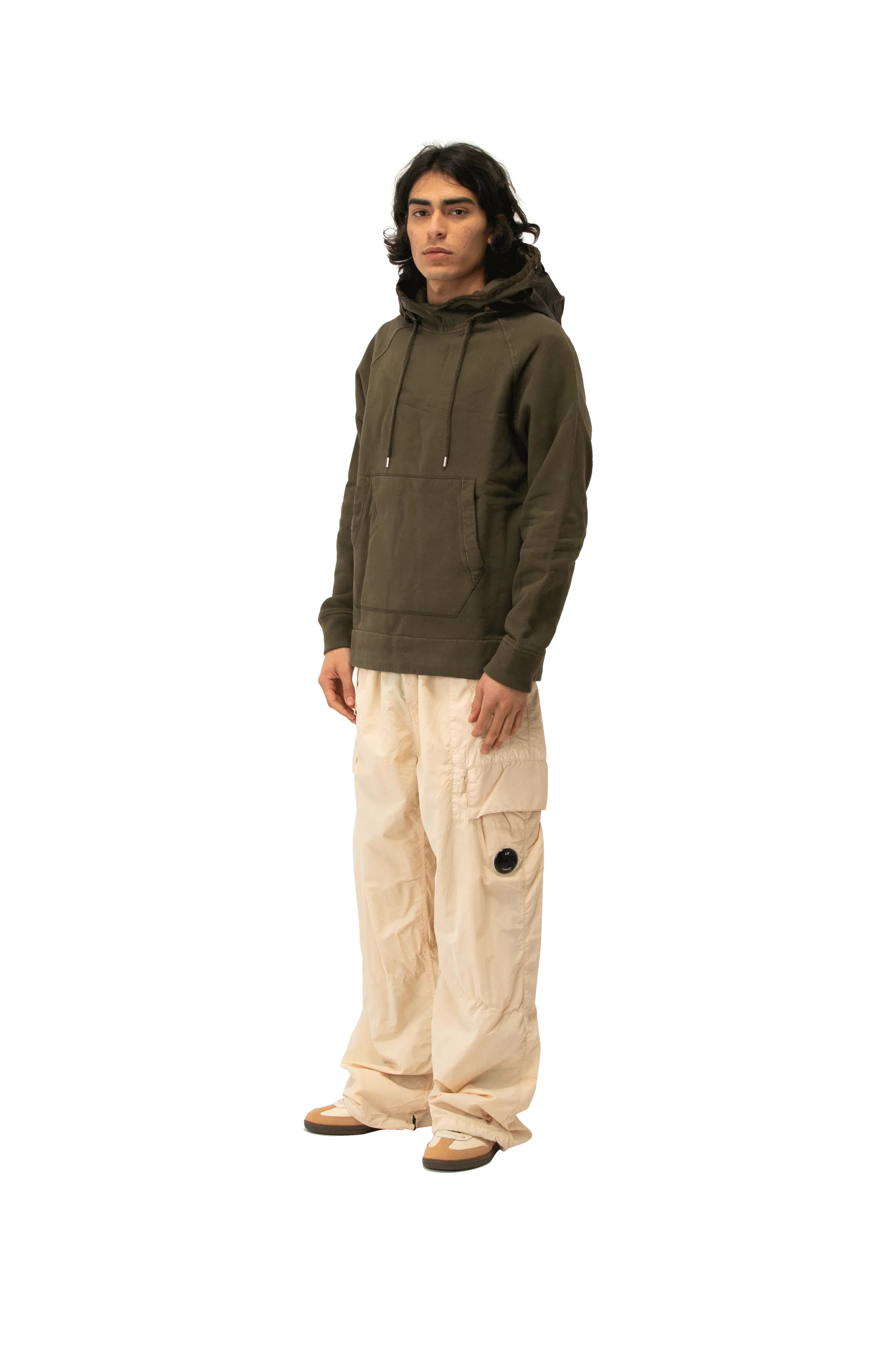 C.P. Company Diagonal 2/1 Goggle Hooded Sweatshirt