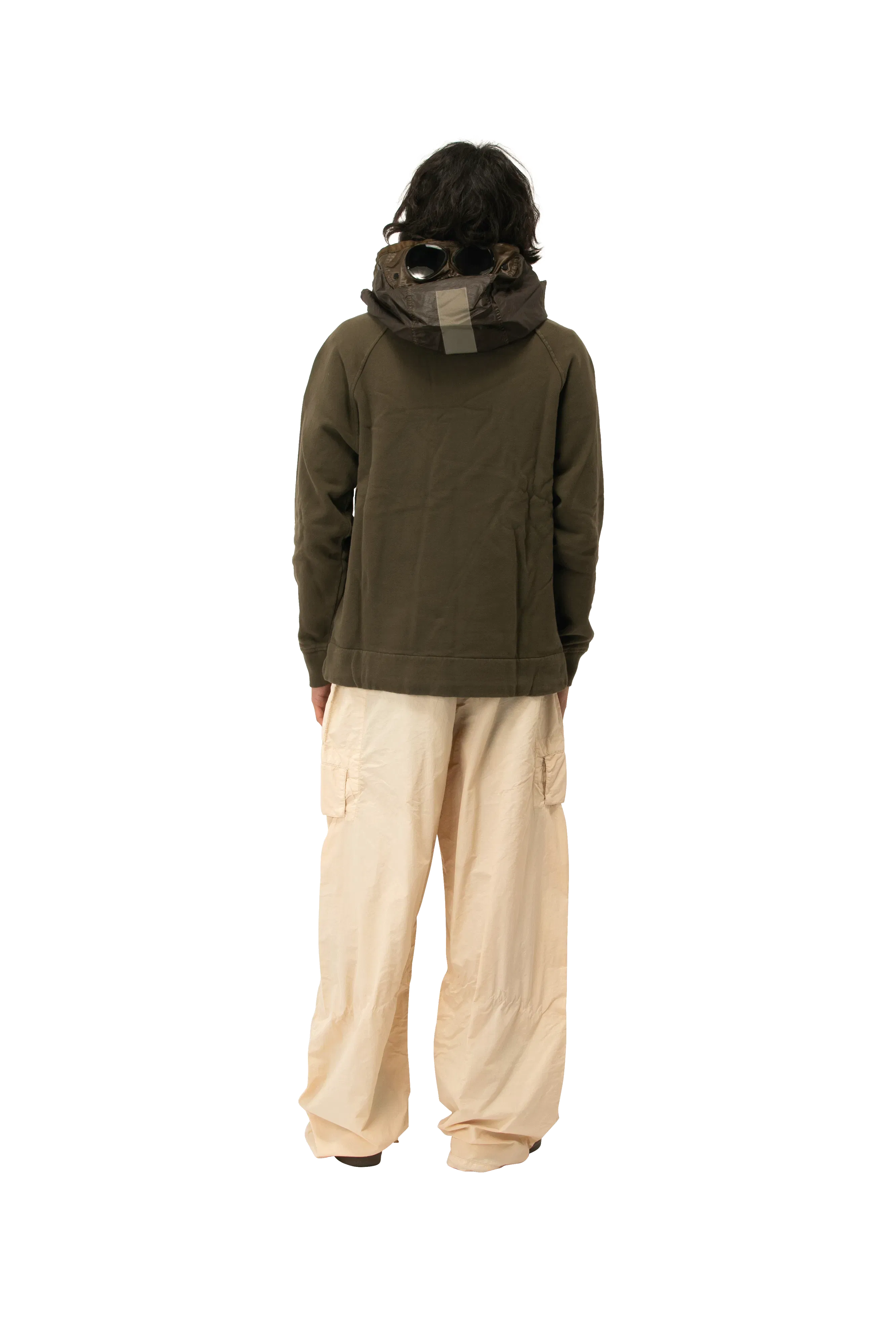 C.P. Company Diagonal 2/1 Goggle Hooded Sweatshirt