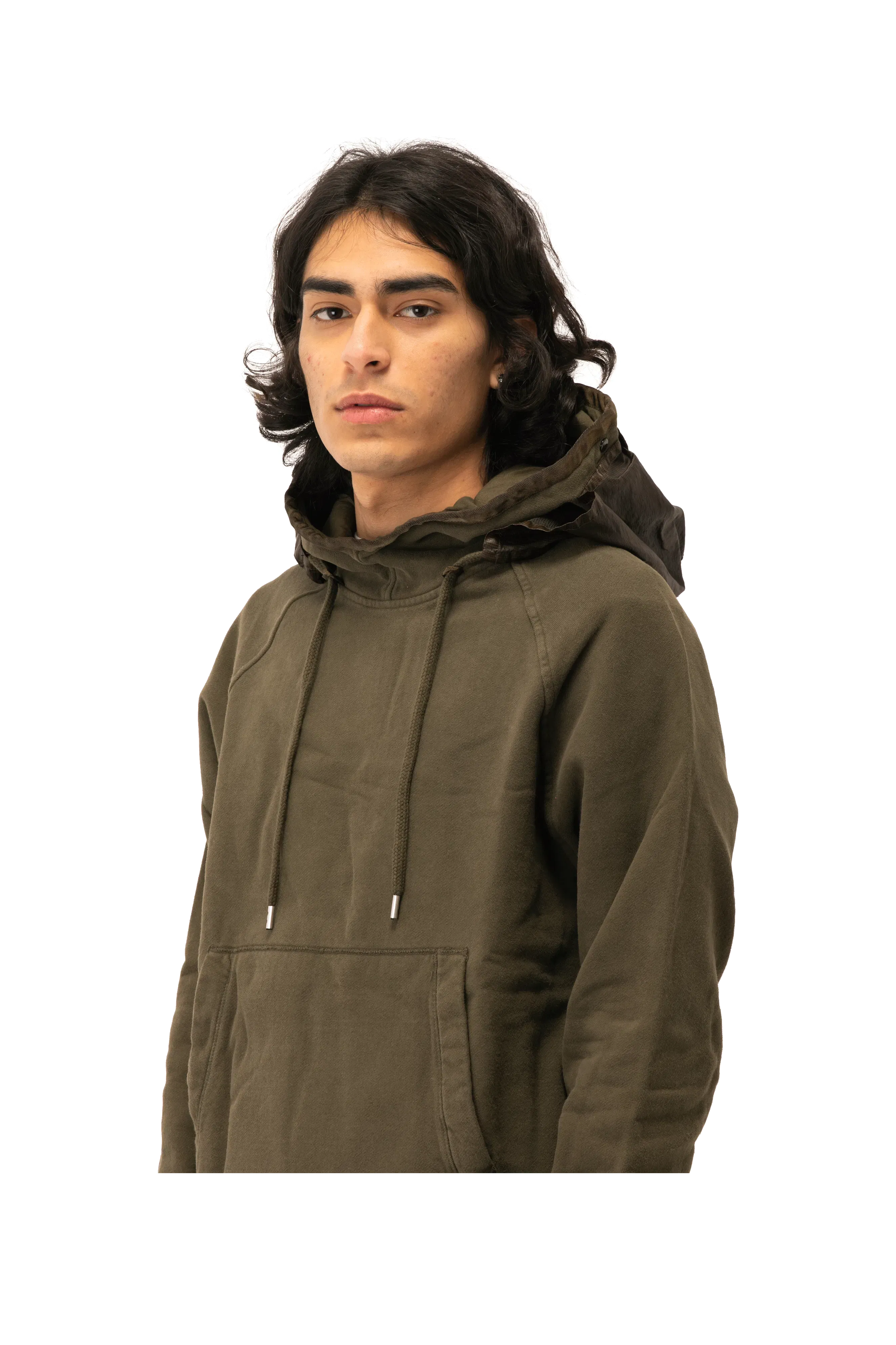 C.P. Company Diagonal 2/1 Goggle Hooded Sweatshirt