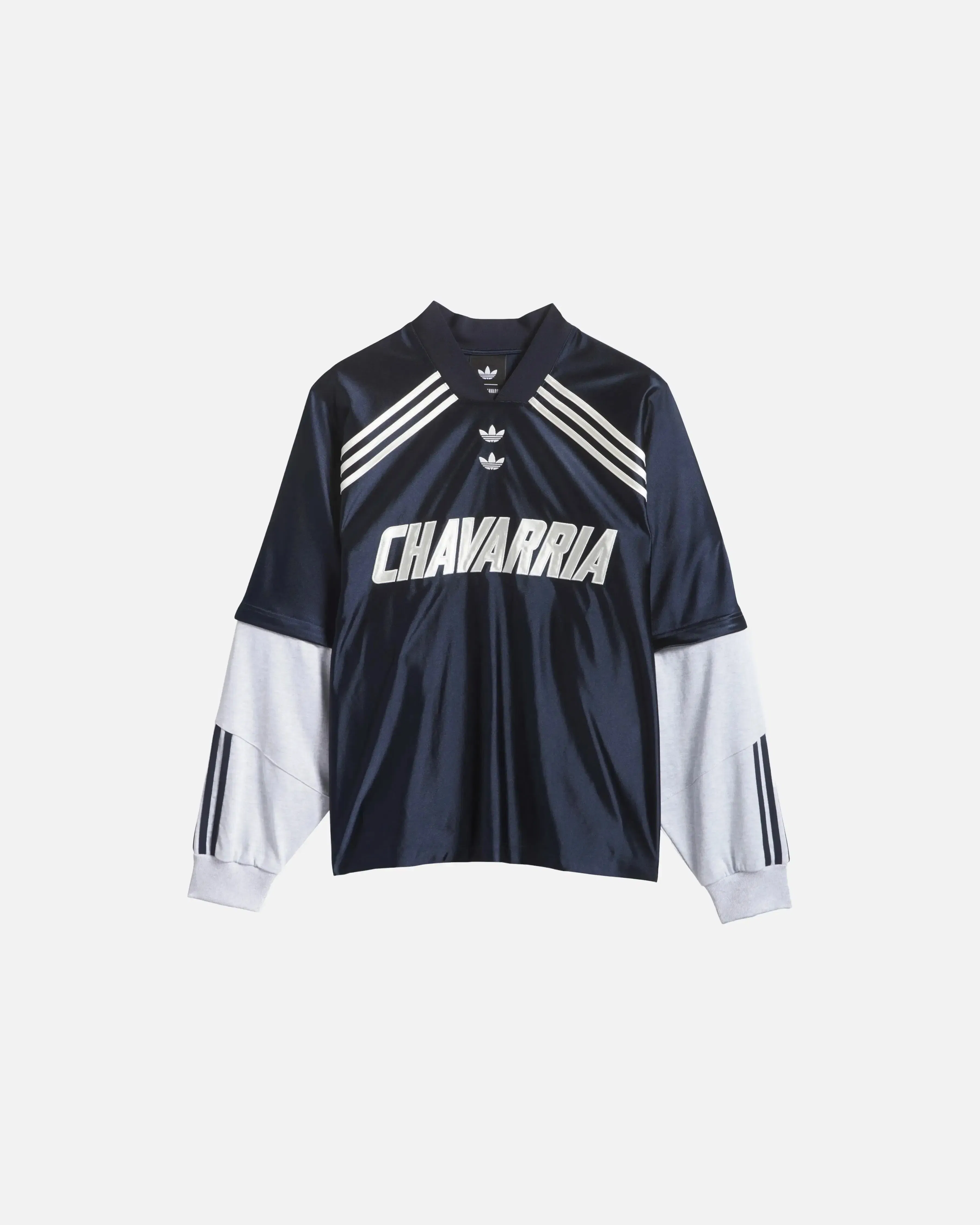 adidas Willy Chavarria Dazzle Long Sleeve Jersey (Legend Ink/Light Grey Heather)