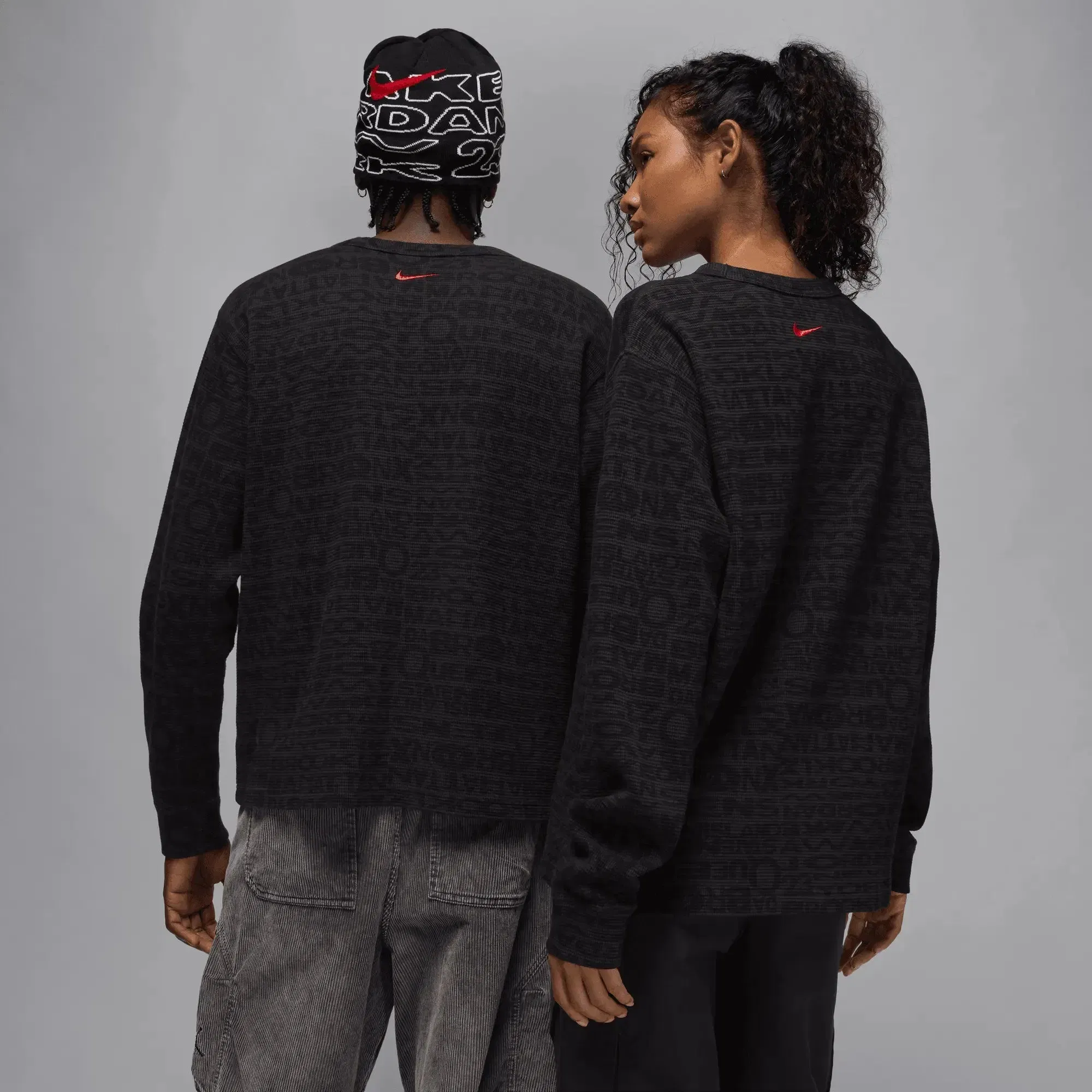 Air Jordan Jordan x Awake NY Thermal Shirt (Black/Black/White/University Red)