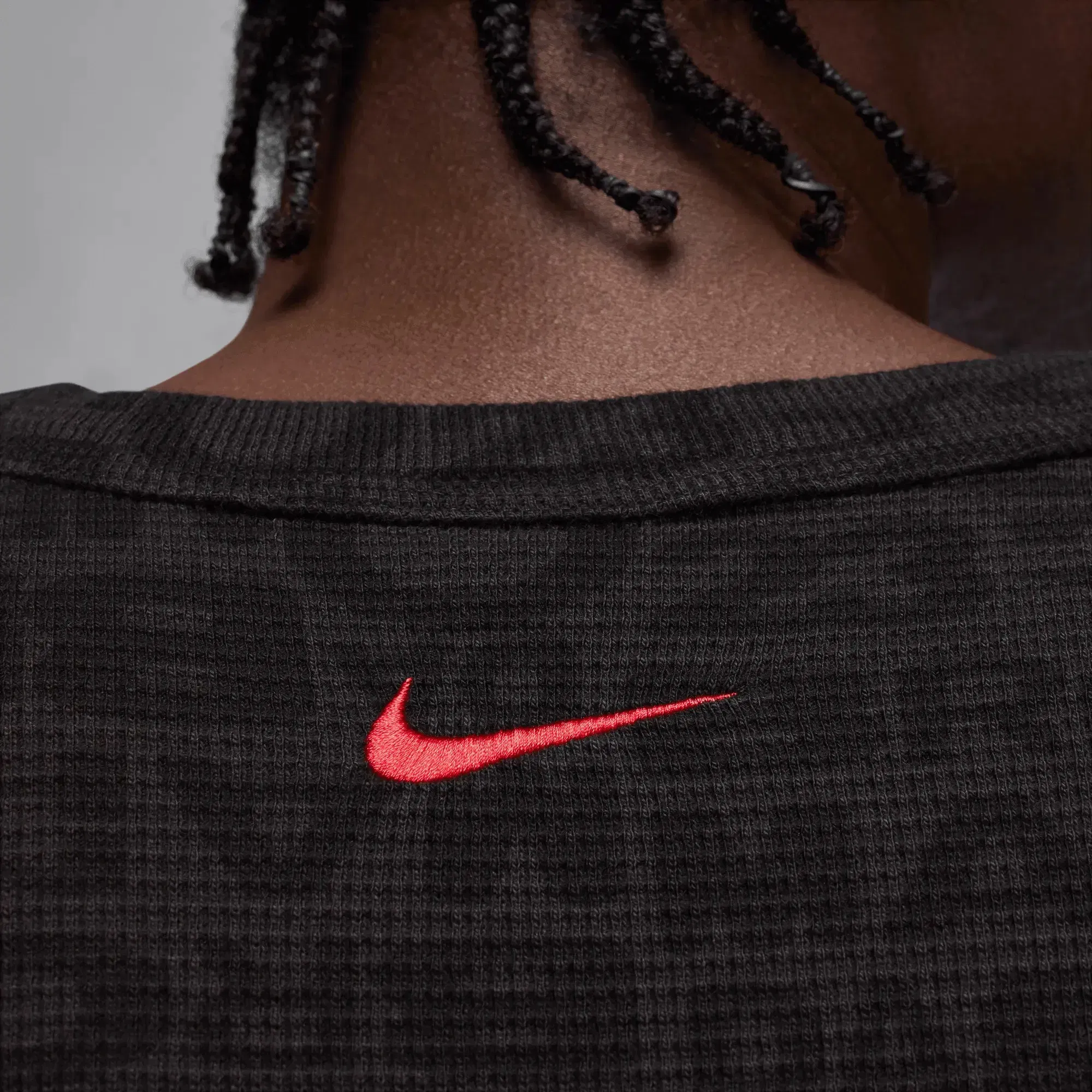Air Jordan Jordan x Awake NY Thermal Shirt (Black/Black/White/University Red)
