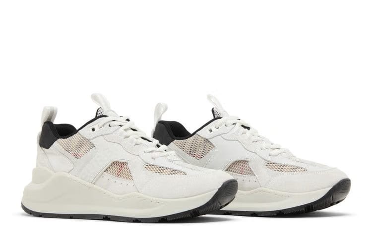 Burberry Wmns Check Mesh Low 'White Tartan'