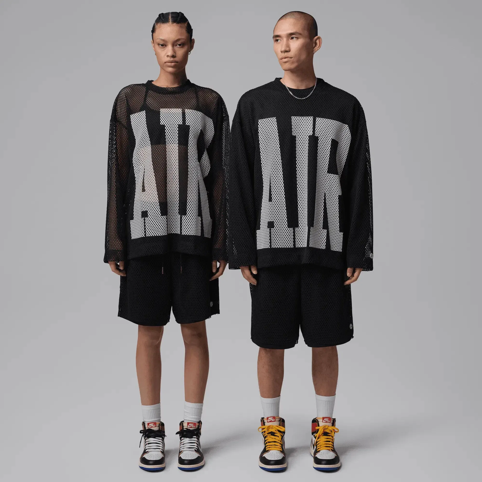 Air Jordan Jordan x Union x Fragment ''AIR'' LS Jersey (Black/Ivory)