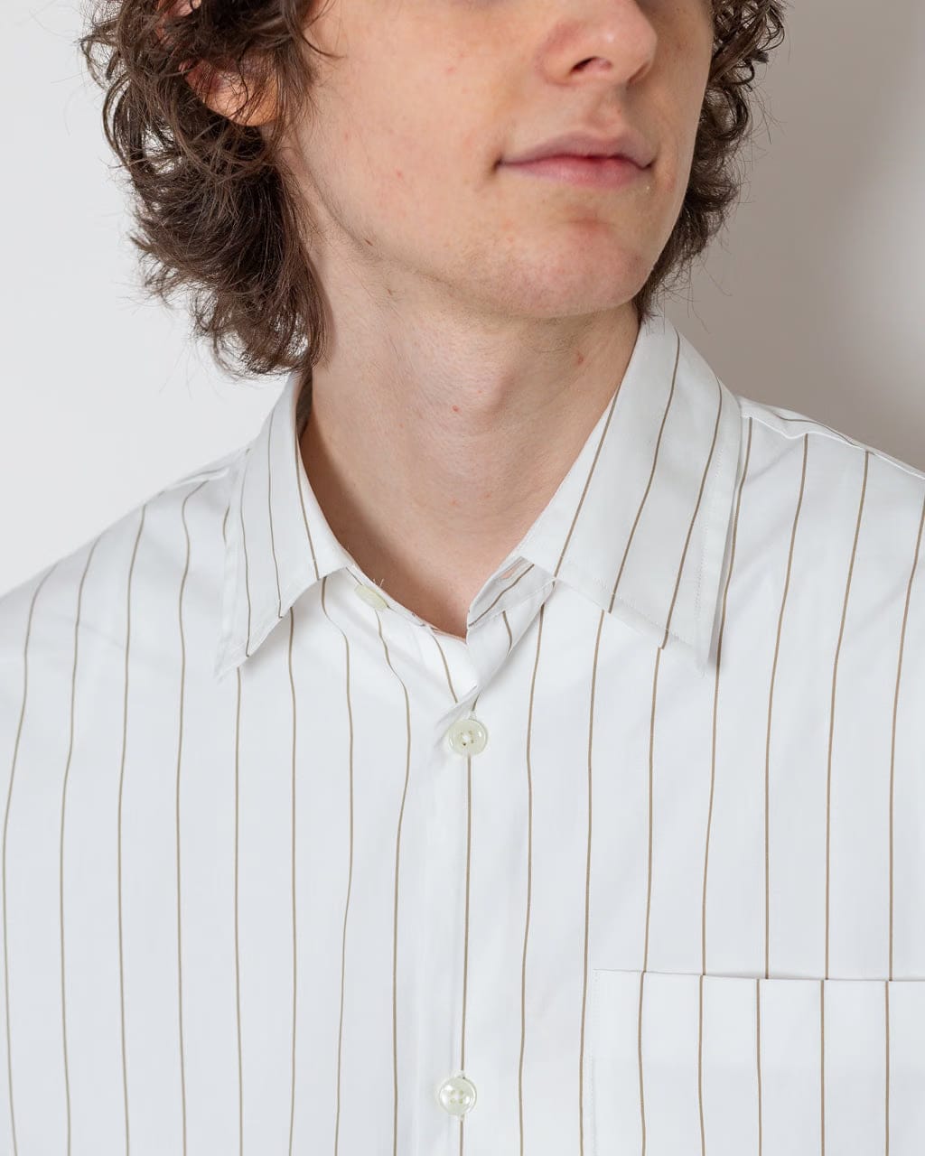 Annarr Anraslund Classic Stripe LS Shirt - Brilliant White Stripe
