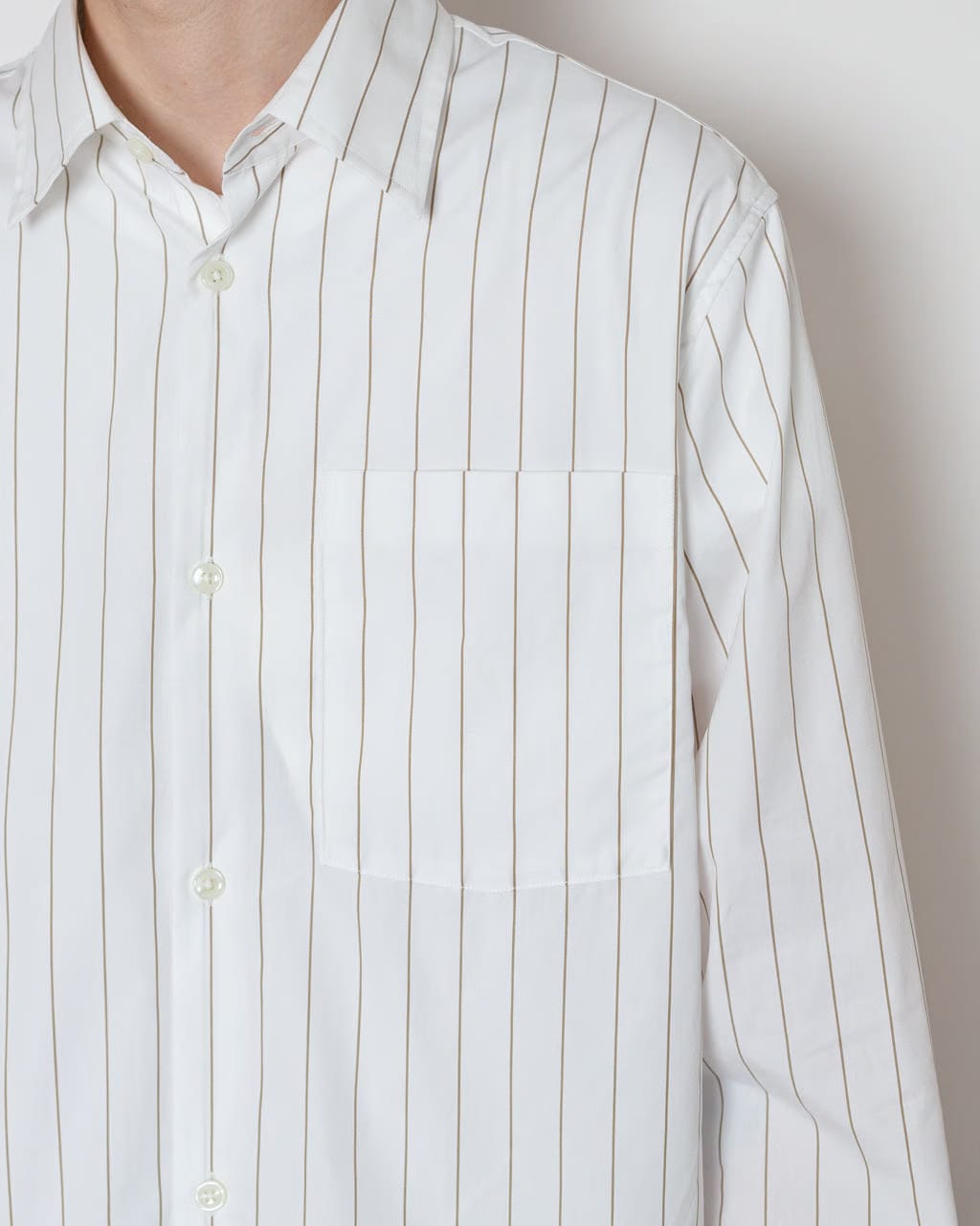 Annarr Anraslund Classic Stripe LS Shirt - Brilliant White Stripe
