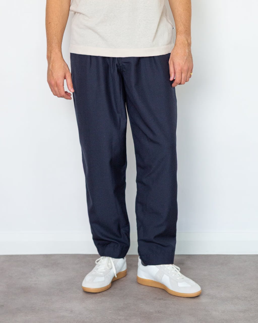 Universal Works Pleated Track Pant - Tropical Suiting Navy