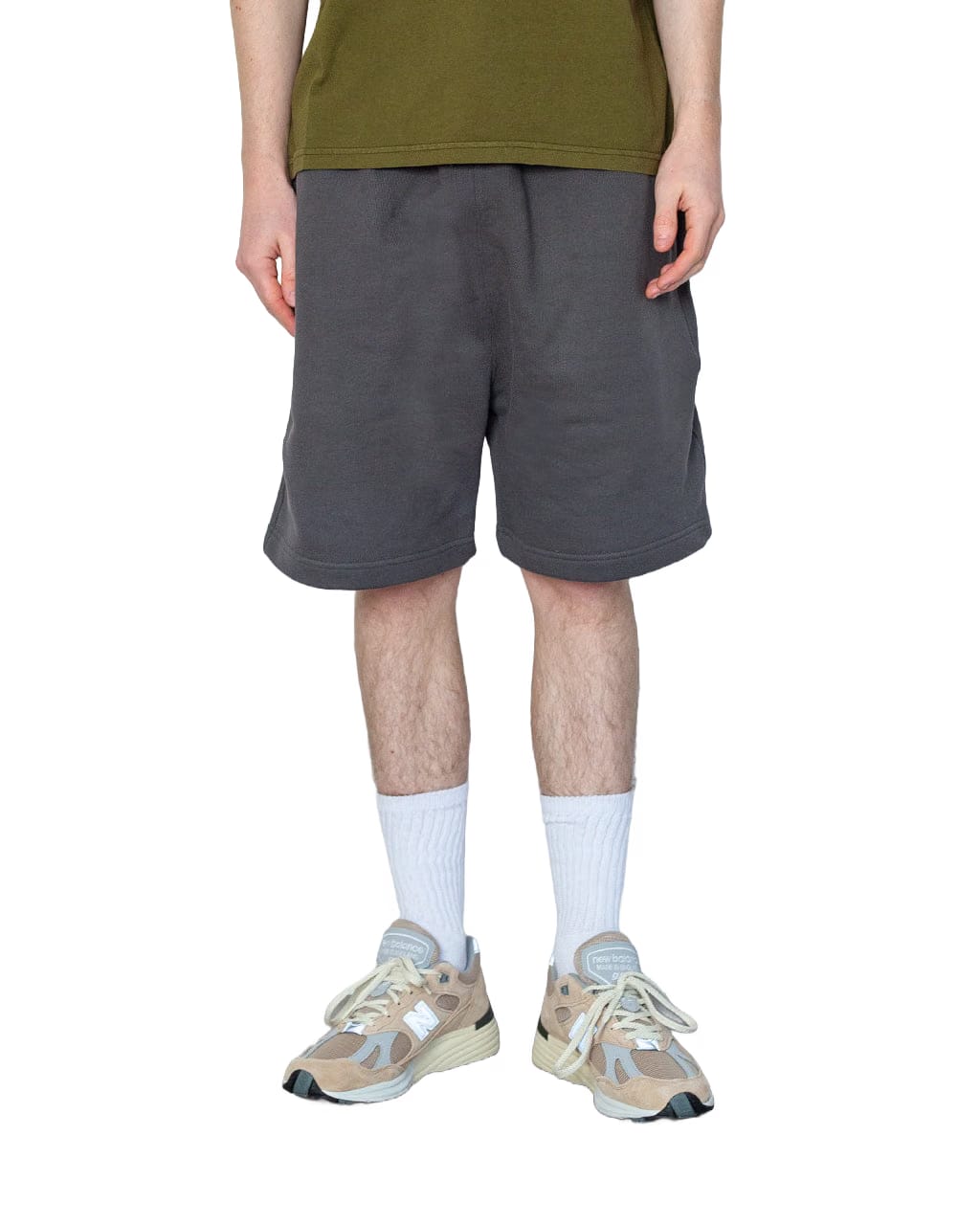 Power Goods Loopback Shorts - Washed Black