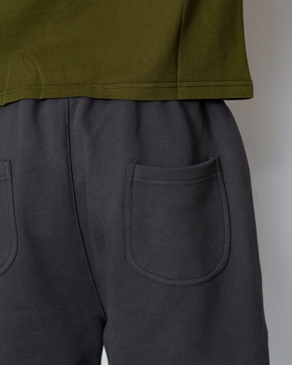 Power Goods Loopback Shorts - Washed Black