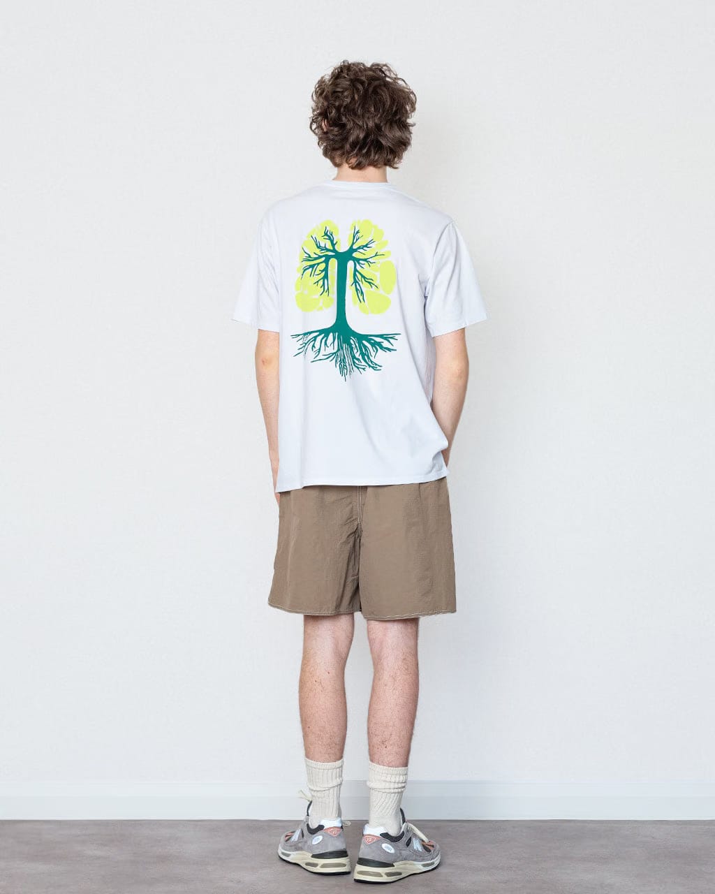 Patagonia Run Like Roots Responsibili-Tee - White