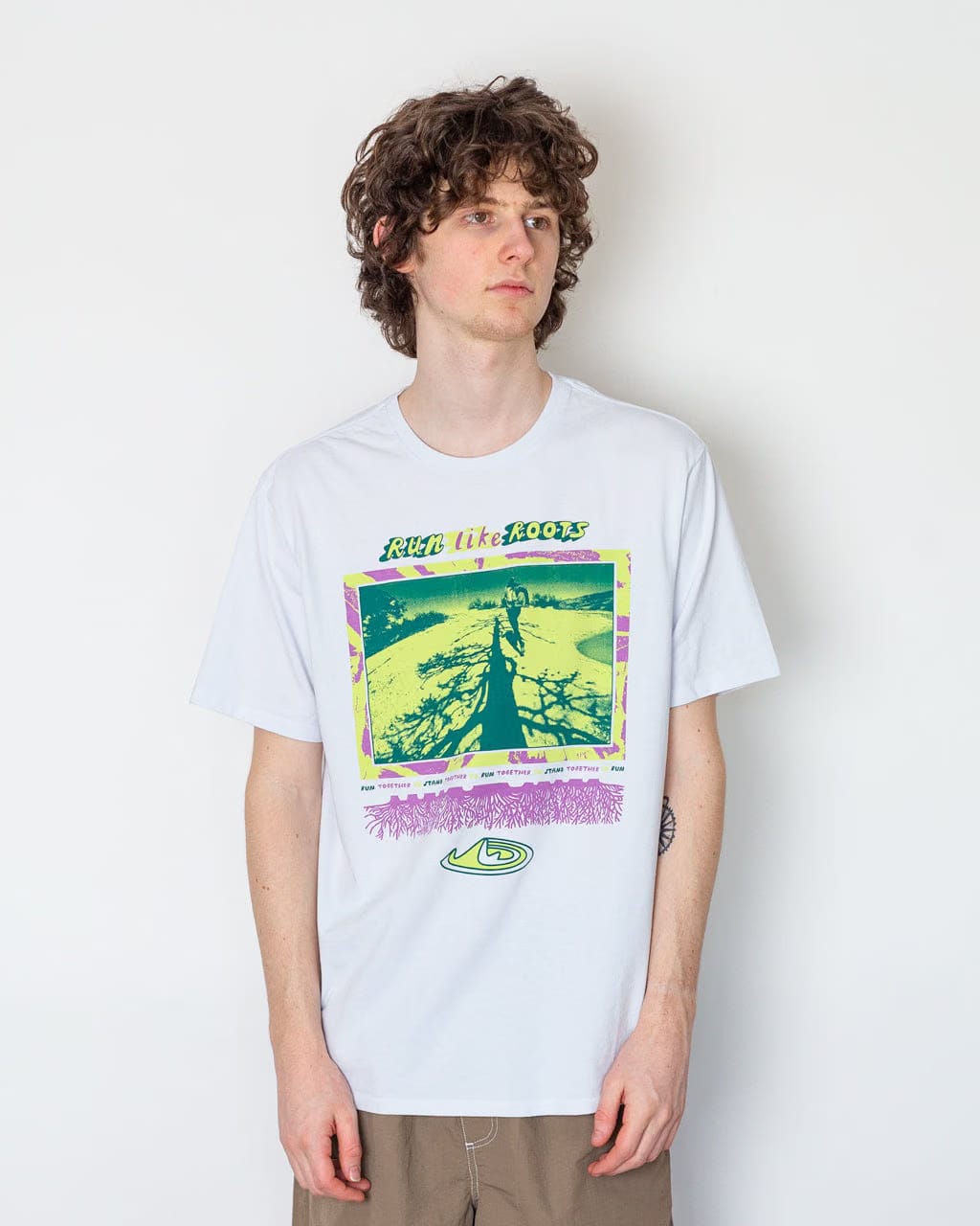 Patagonia Run Like Roots Responsibili-Tee - White