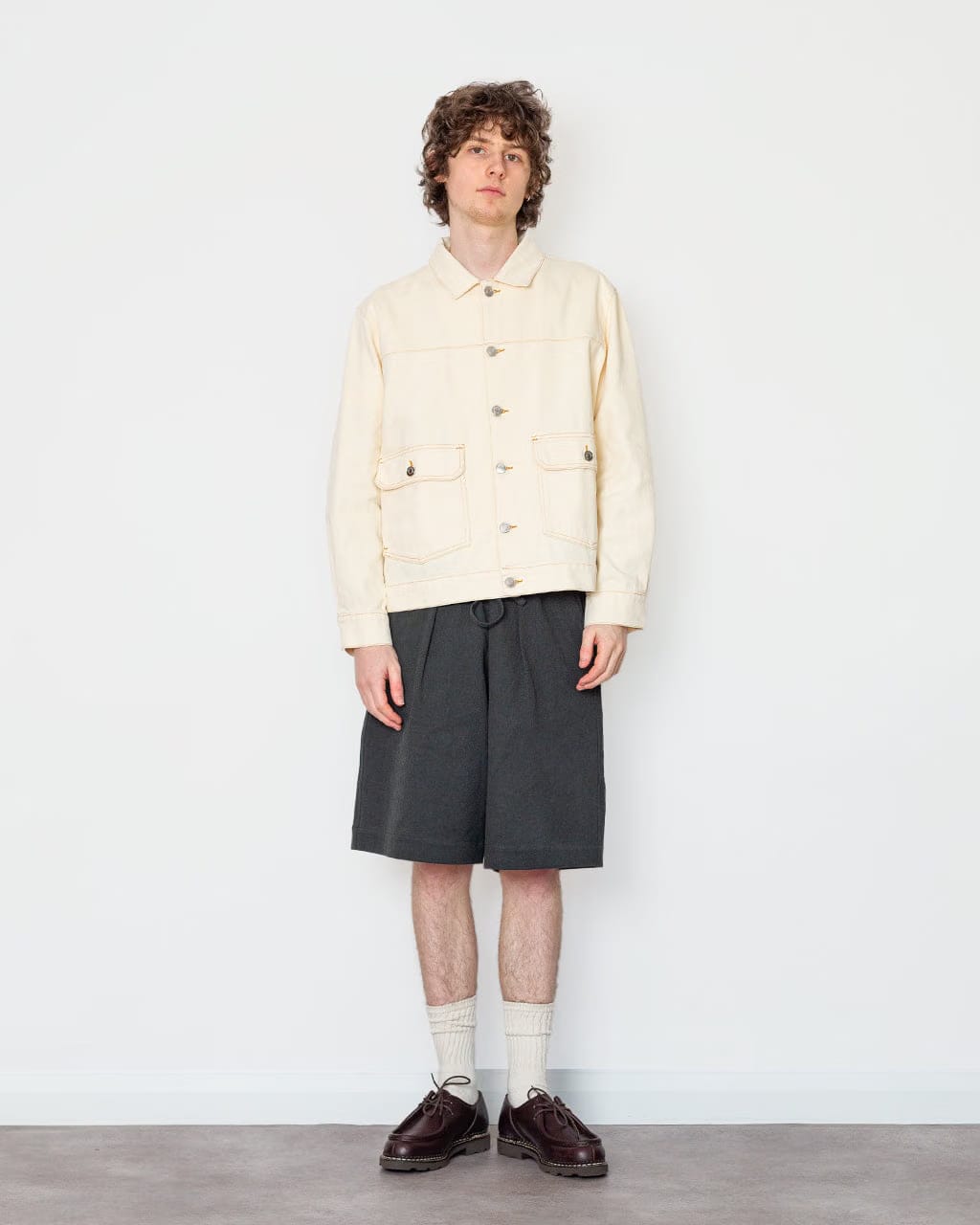Pop Trading Company DRS Denim Jacket - Off White