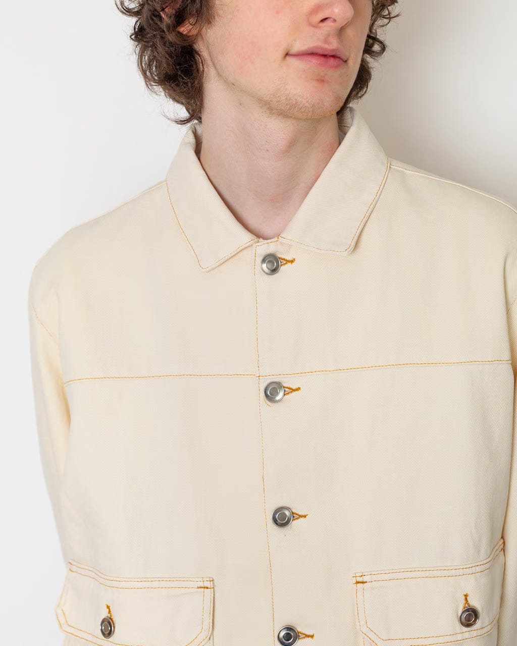 Pop Trading Company DRS Denim Jacket - Off White