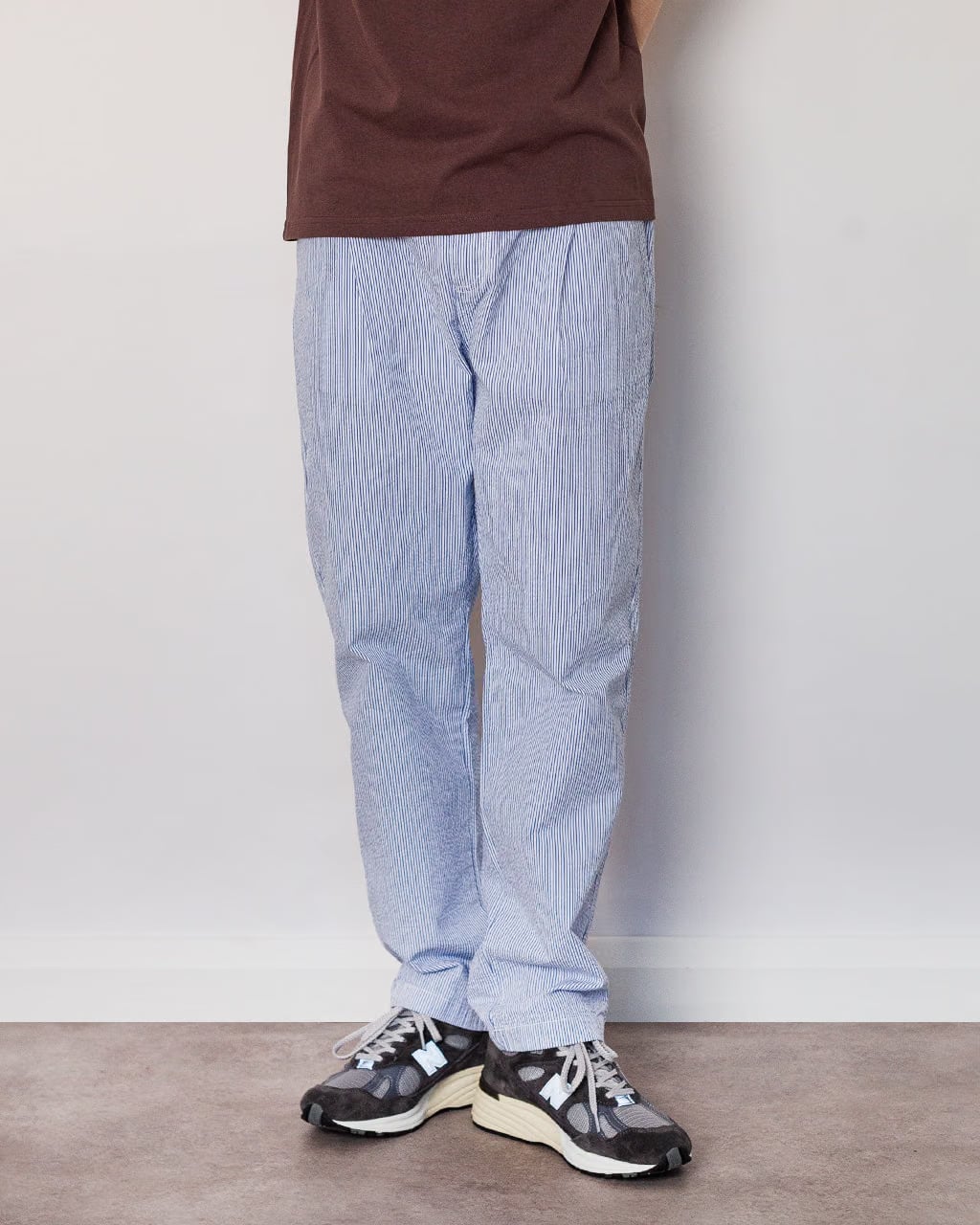 Service Works Seersucker Waiter Pant - Navy Stripe