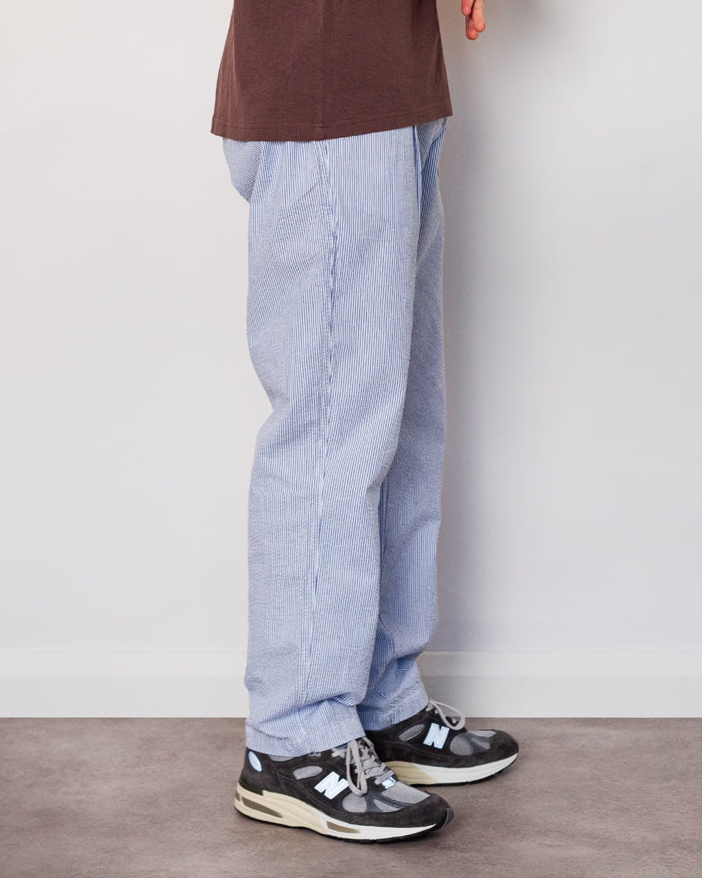 Service Works Seersucker Waiter Pant - Navy Stripe