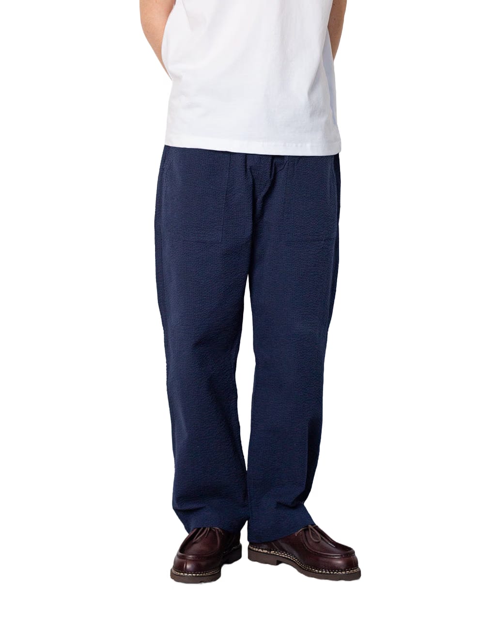 Service Works Seersucker Chef Pant - Dark Navy