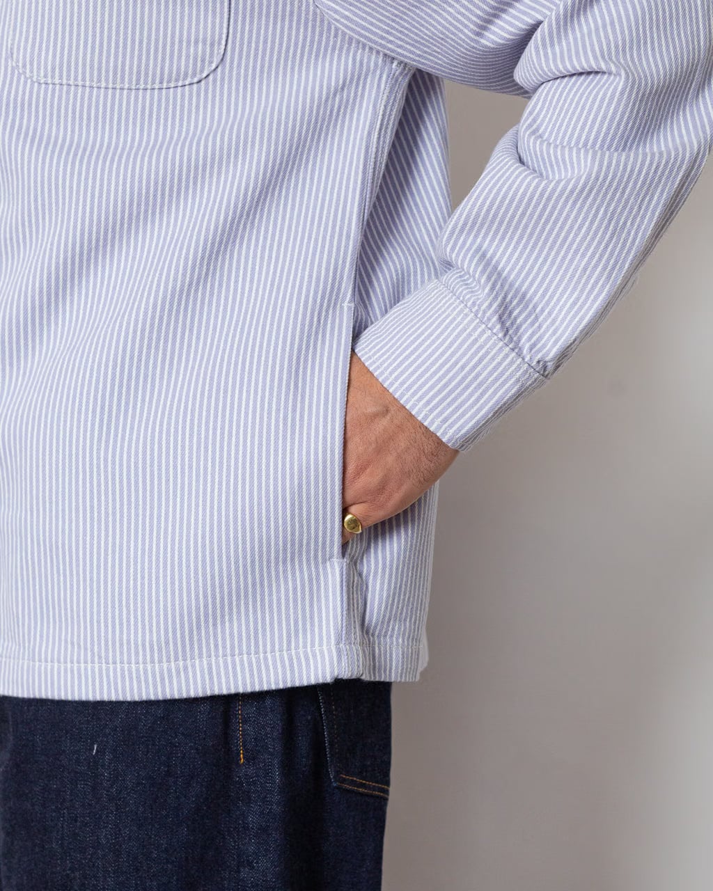 stan ray Zip Shirt - Cosmic Purple Hickory