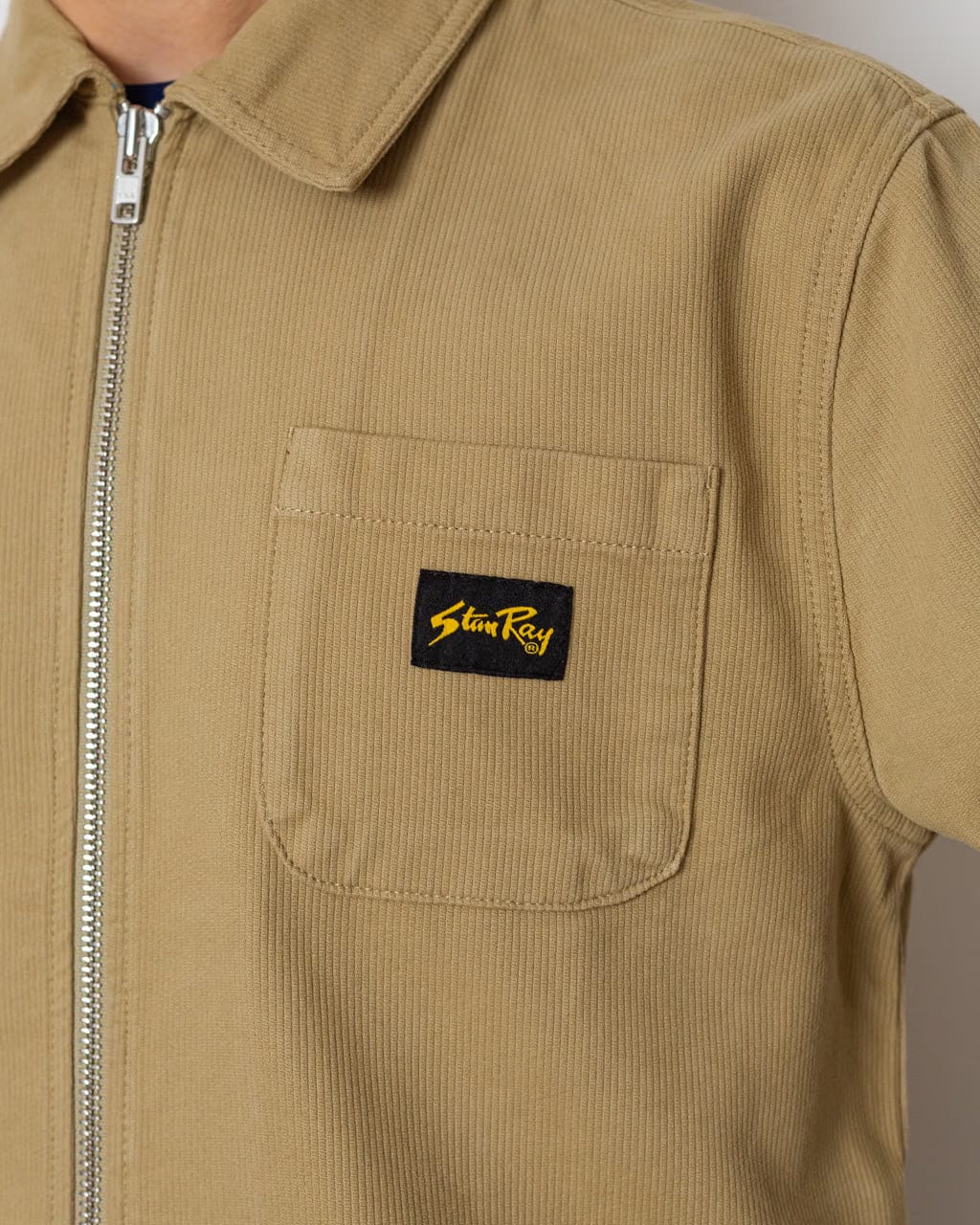 stan ray Zip Shirt - Eucalyptus Bedford Cord