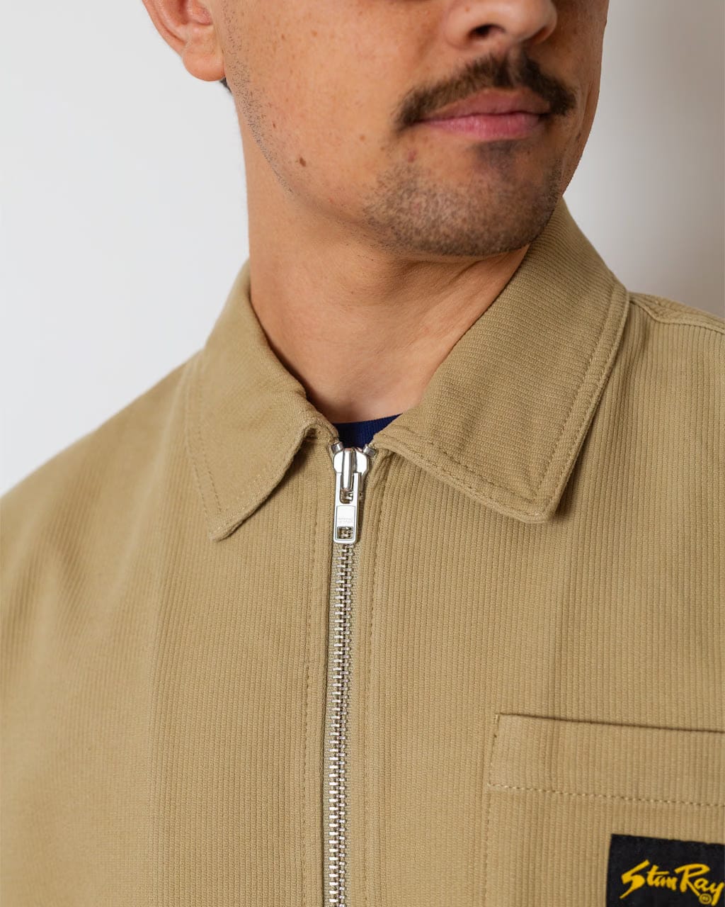 stan ray Zip Shirt - Eucalyptus Bedford Cord