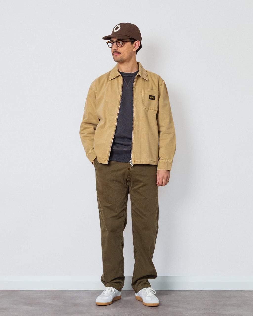 stan ray Zip Shirt - Apple Cinnamon Twill