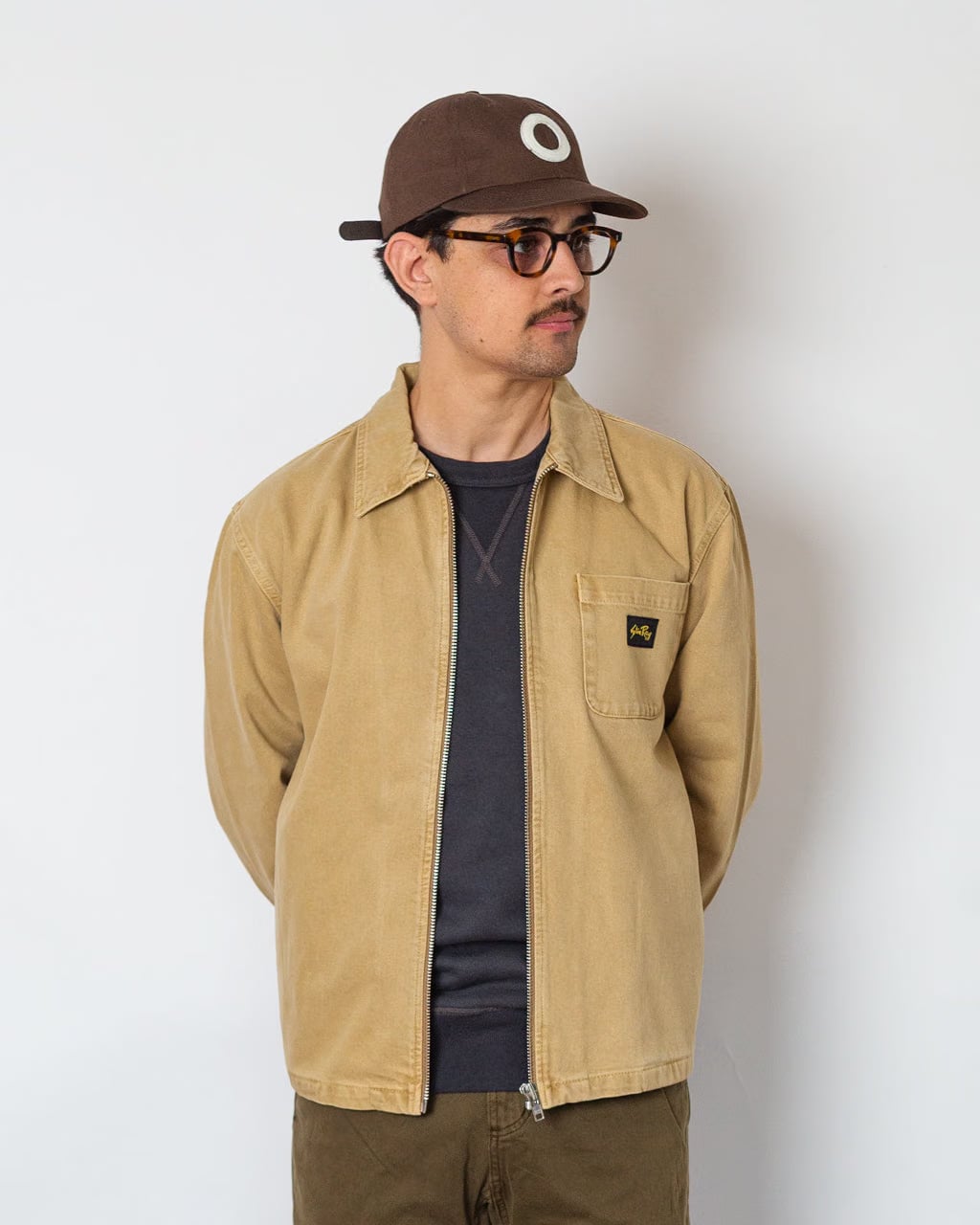 stan ray Zip Shirt - Apple Cinnamon Twill