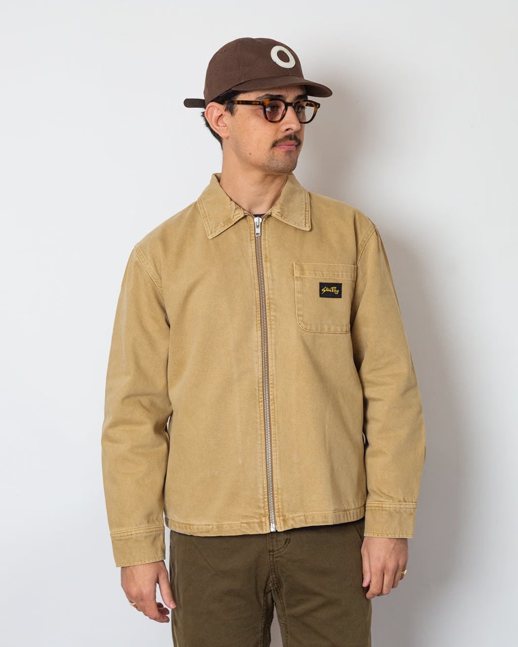 stan ray Zip Shirt - Apple Cinnamon Twill