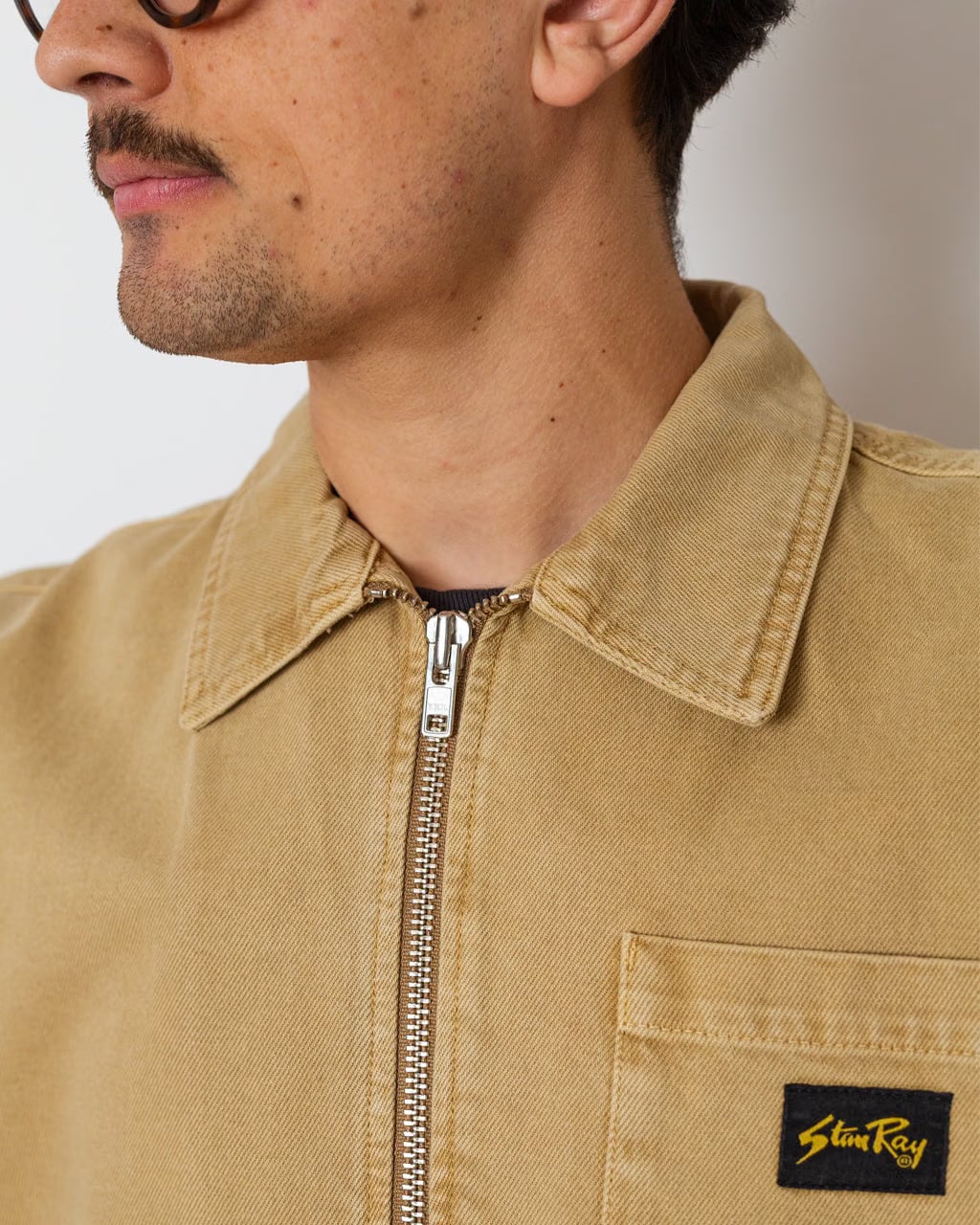 stan ray Zip Shirt - Apple Cinnamon Twill