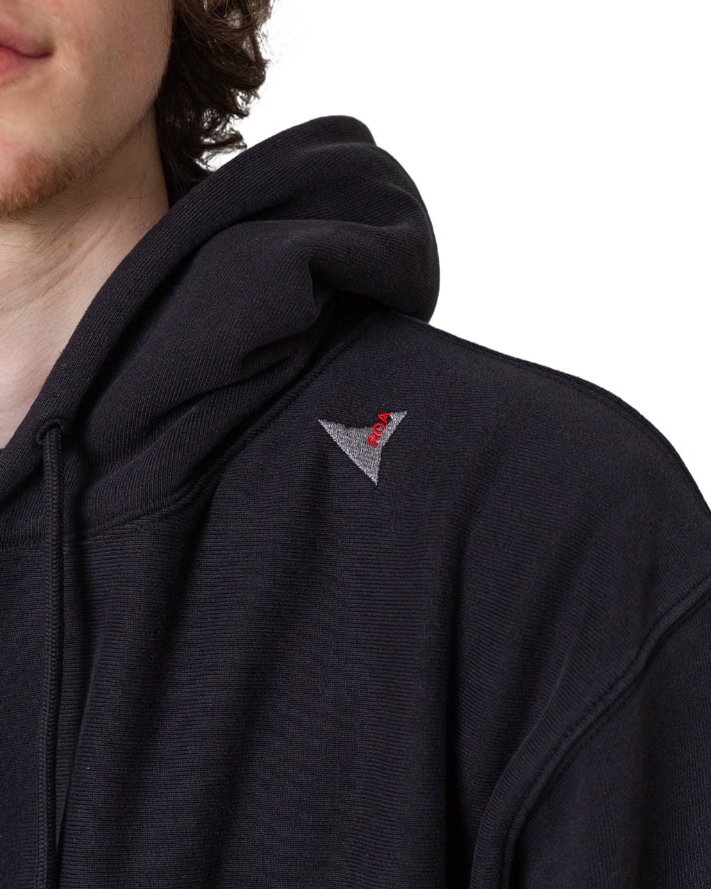 ROA Logo Hoodie - Washed Black