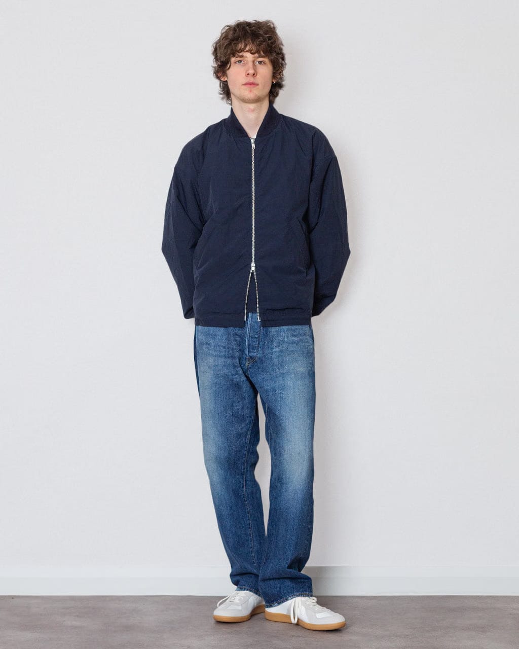 You Must Create Basement Bomber Jacket - Navy
