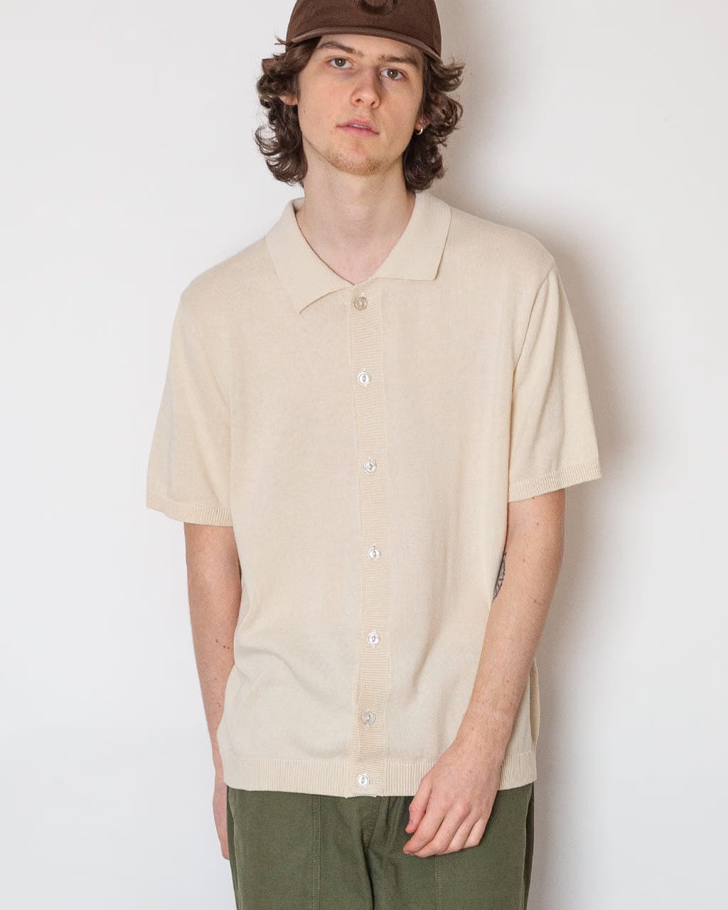 Pittari Otto Plain Shirt - Ecru