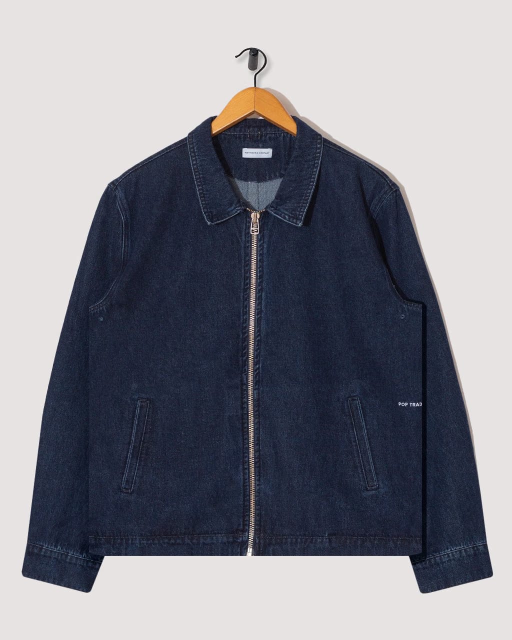 Pop Trading Company Denim Full Zip Jacket - Rinse Denim