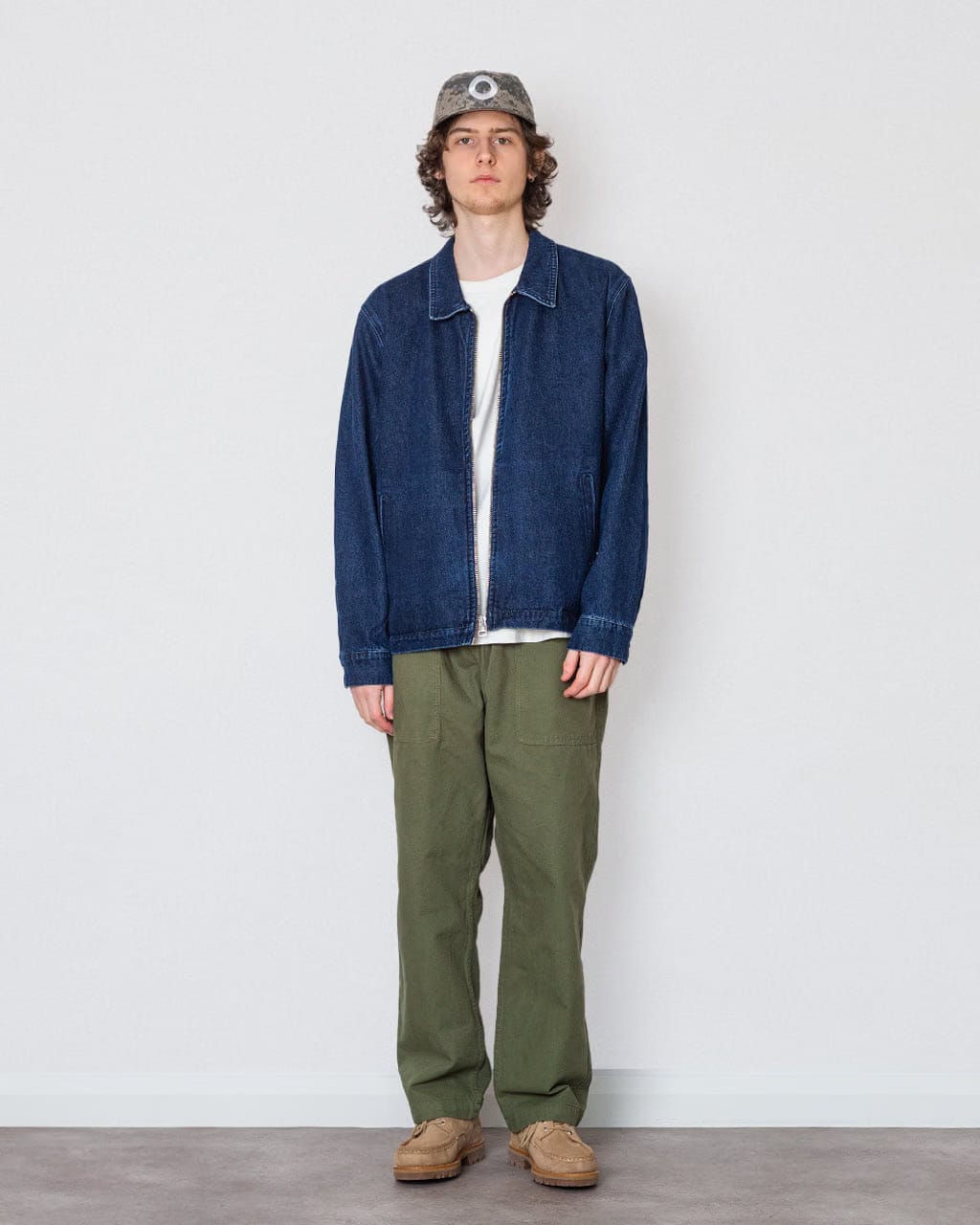 Pop Trading Company Denim Full Zip Jacket - Rinse Denim