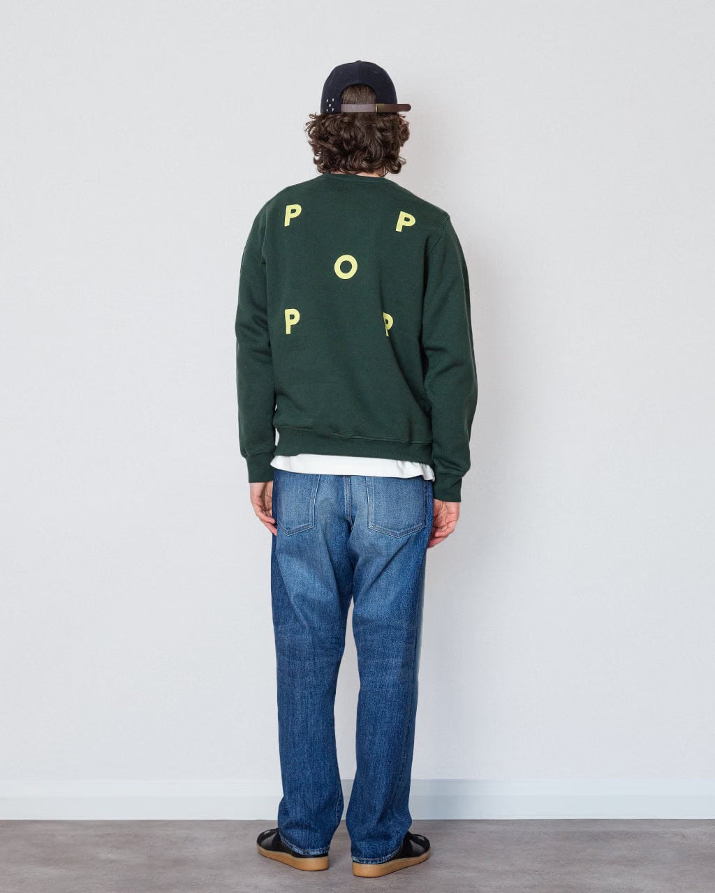 Pop Trading Company Logo Crewneck Sweatshirt - Darkest Spruce