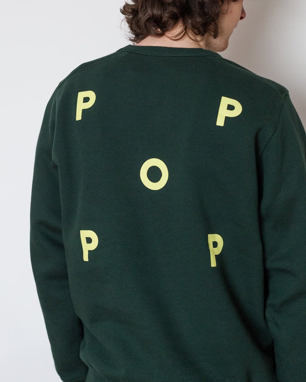 Pop Trading Company Logo Crewneck Sweatshirt - Darkest Spruce