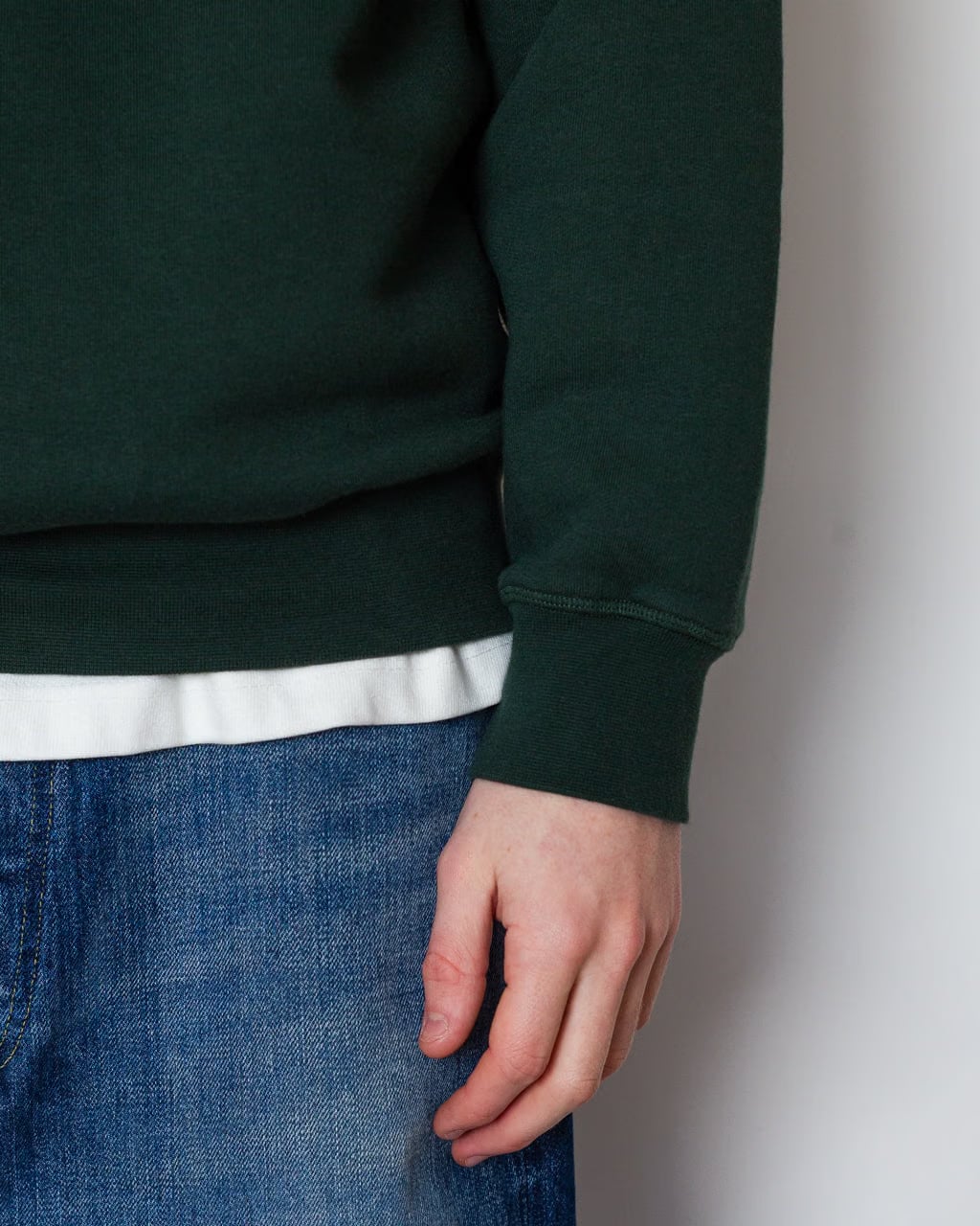 Pop Trading Company Logo Crewneck Sweatshirt - Darkest Spruce