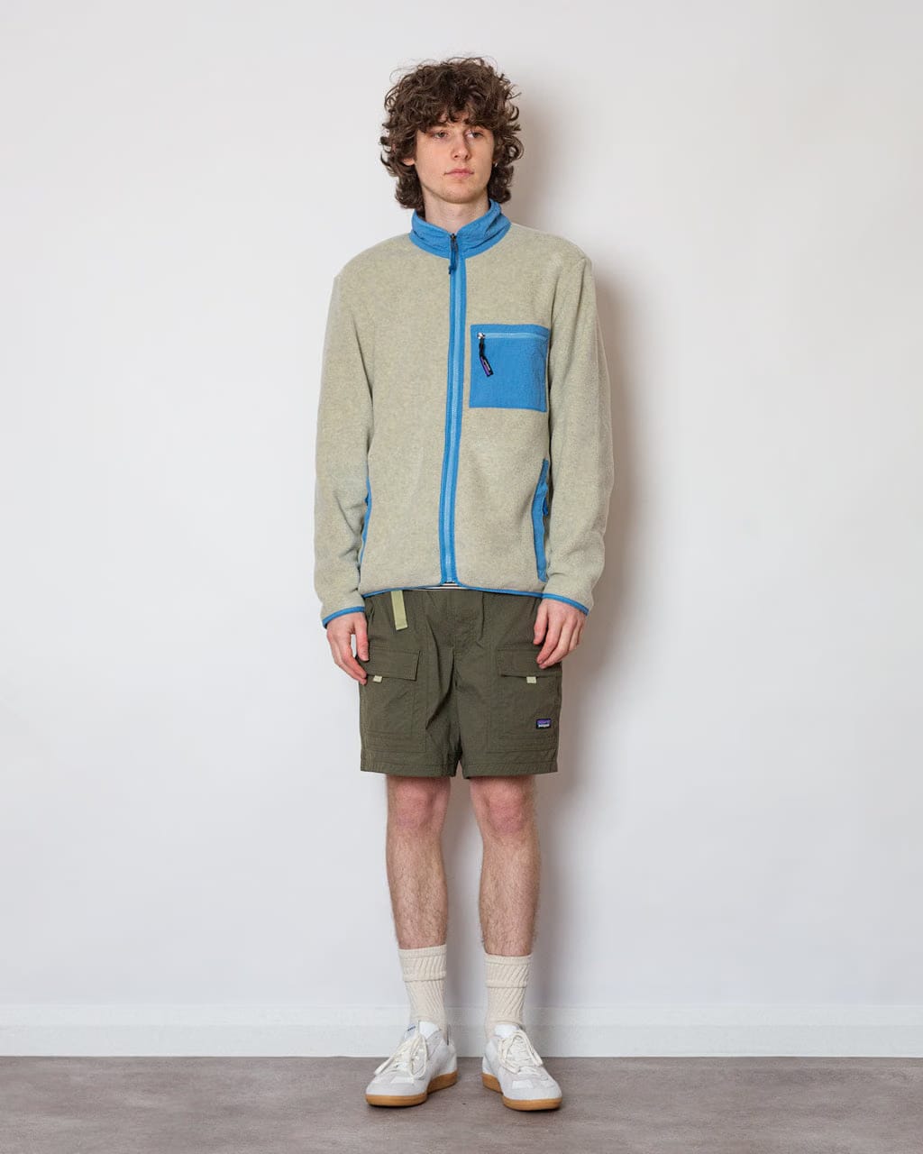 Patagonia Synchilla Jacket - Oatmeal Heather/Shore Blue