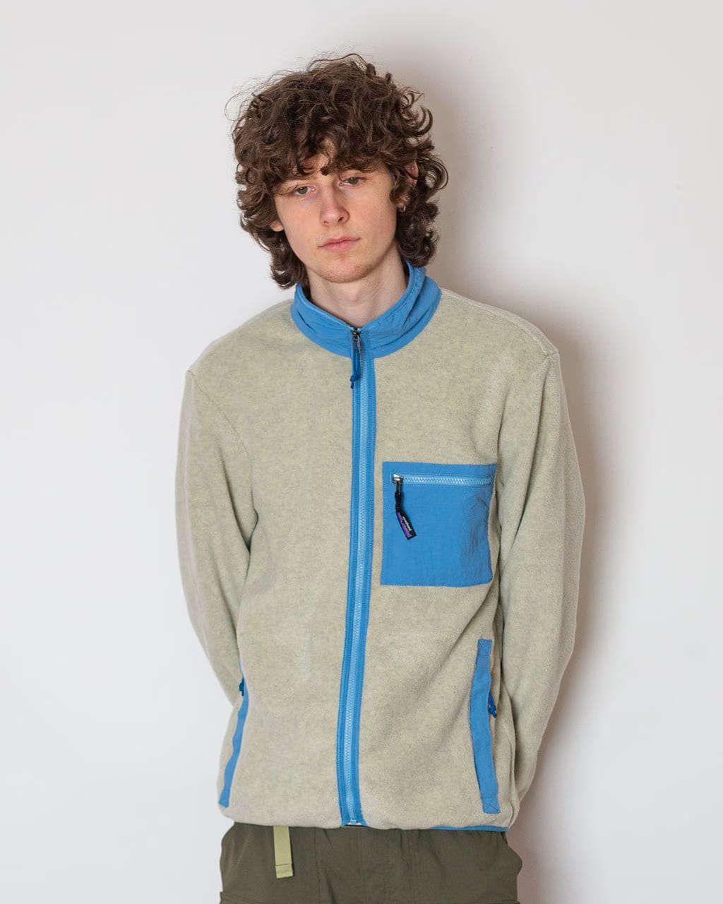 Patagonia Synchilla Jacket - Oatmeal Heather/Shore Blue