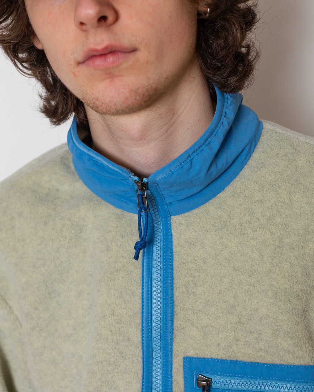 Patagonia Synchilla Jacket - Oatmeal Heather/Shore Blue