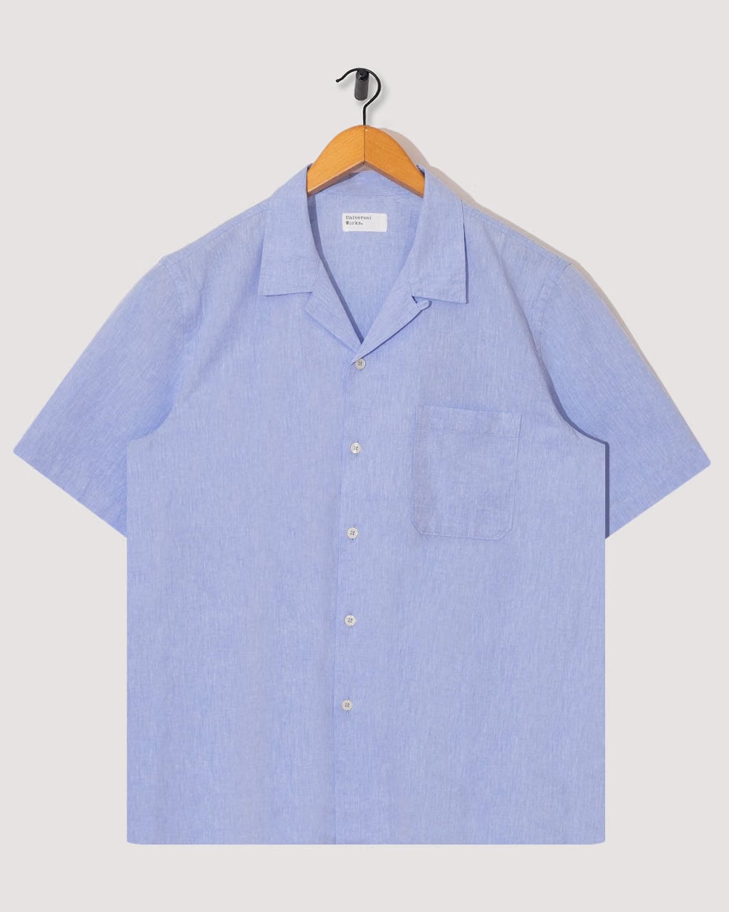 Universal Works Road Shirt Sido Linen - Sky Blue