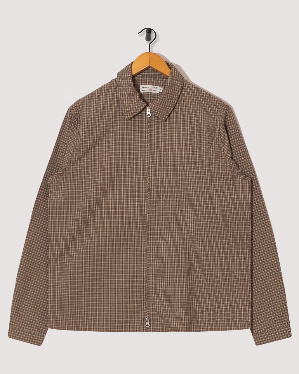 Another Aspect Another Zip Shirt 1.0 - Khaki/Brown Check