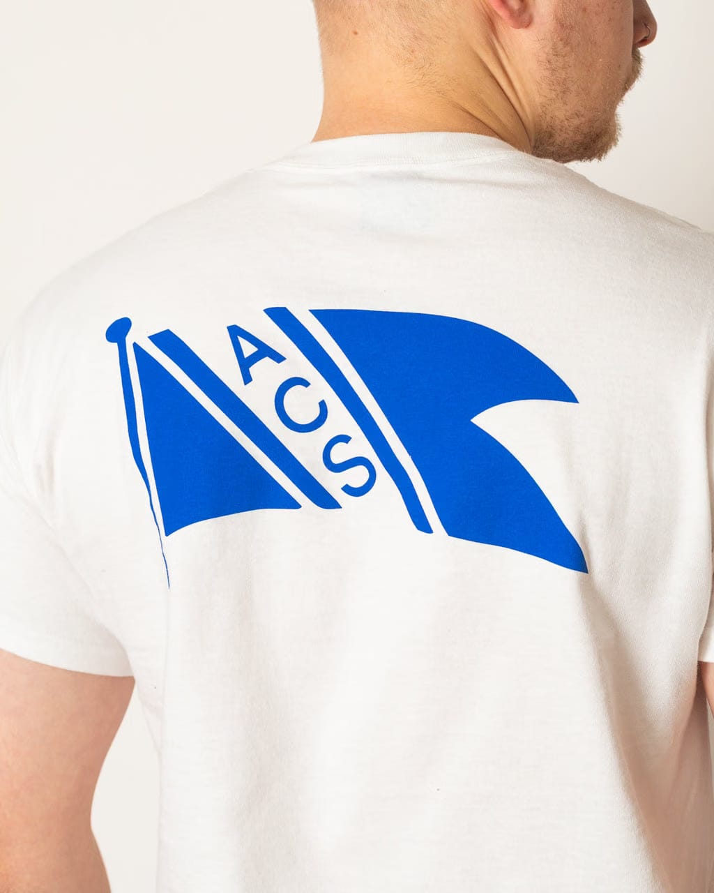 Atlantic Coastal Supplies Flag Tee S/S - White