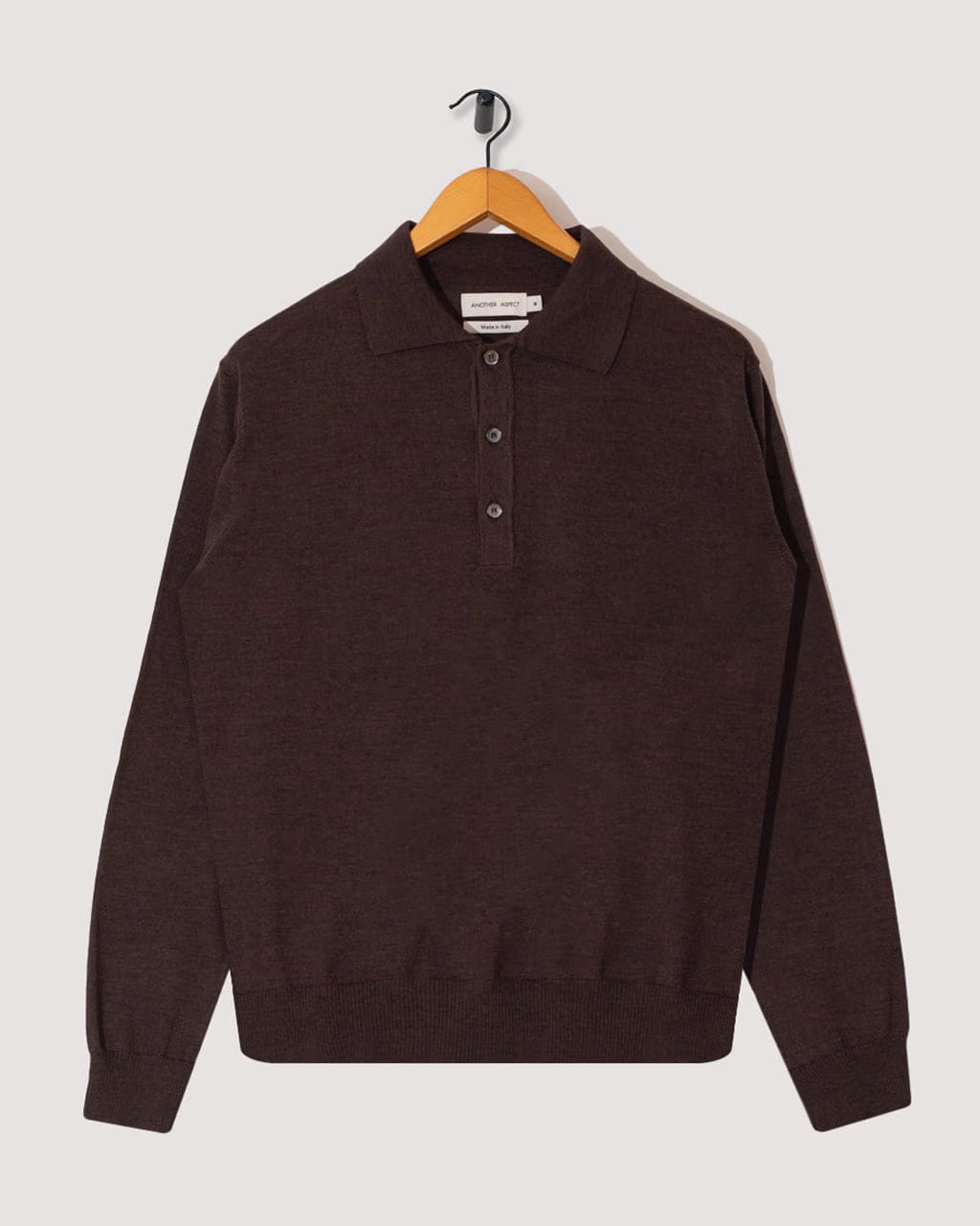 Another Aspect Another Polo Shirt 2.0 - Brown Melange