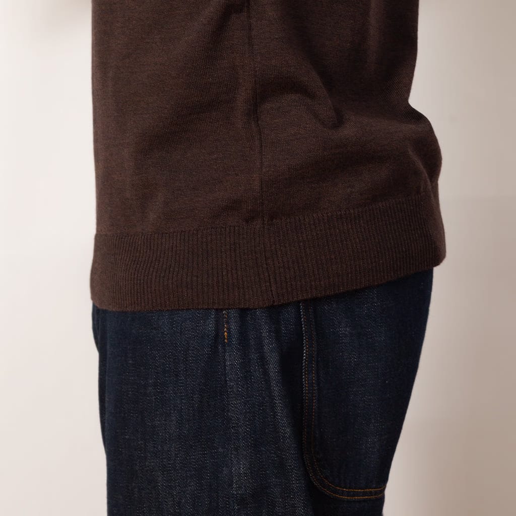 Another Aspect Another Polo Shirt 2.0 - Brown Melange