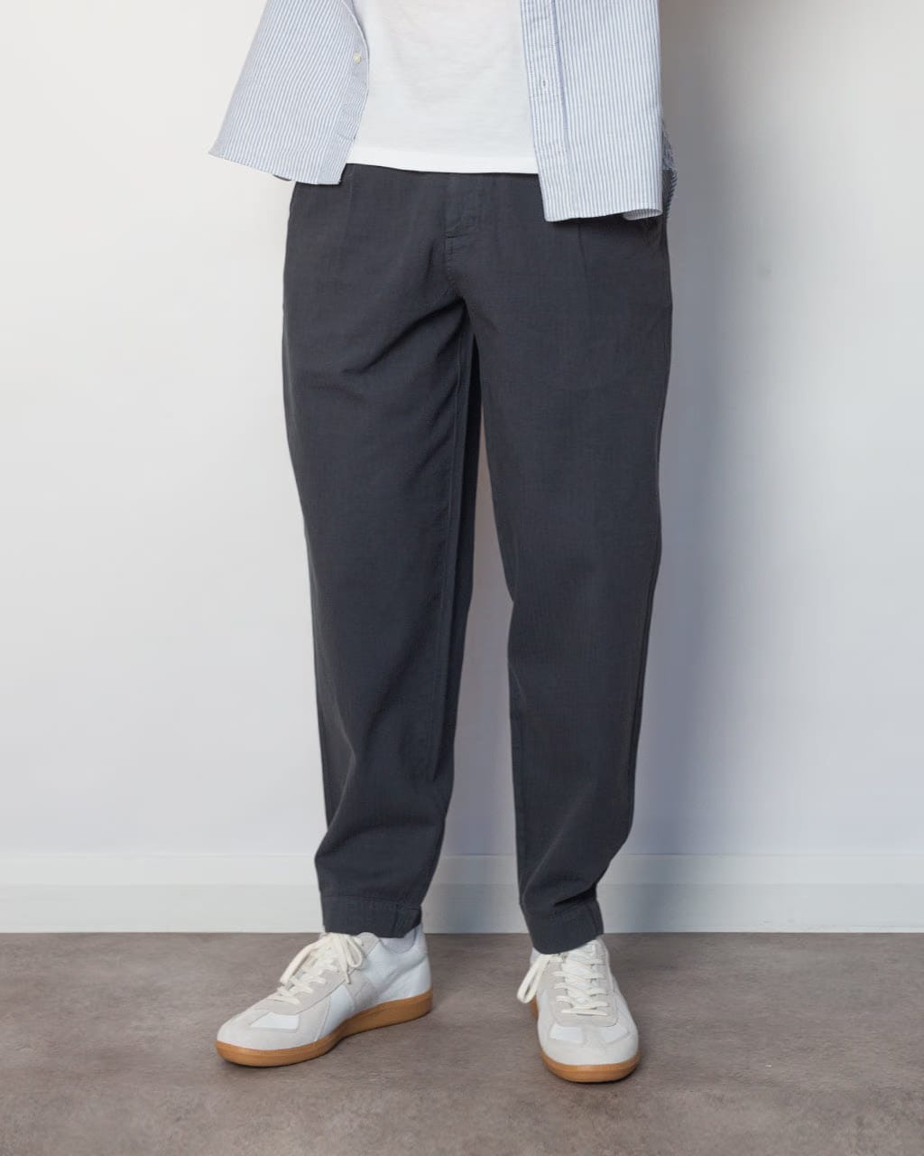 Folk Assembly Pant - Slate Blue Herringbone