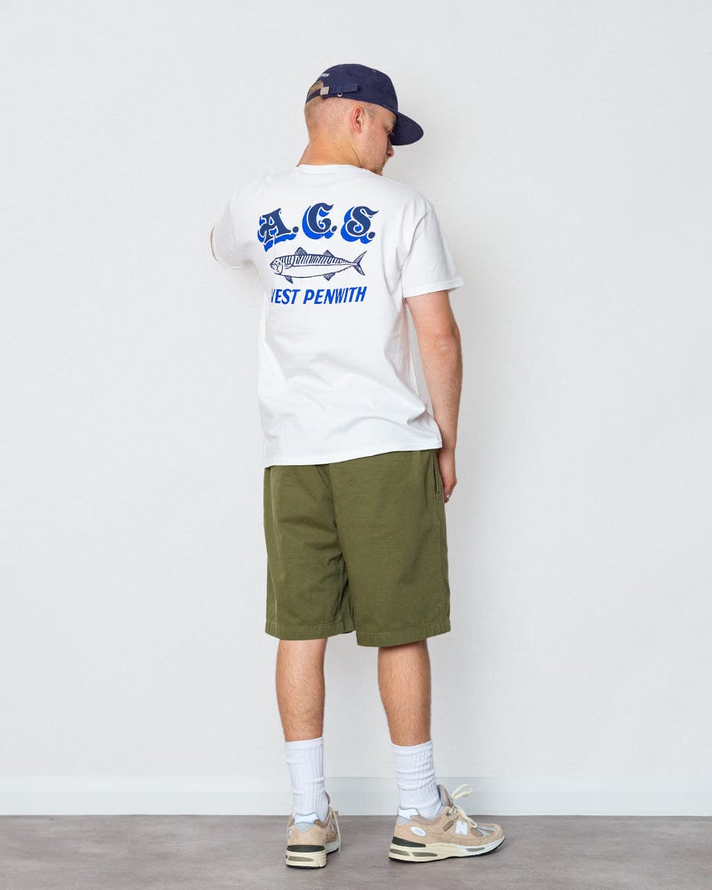 Atlantic Coastal Supplies Mackerel Tee - White