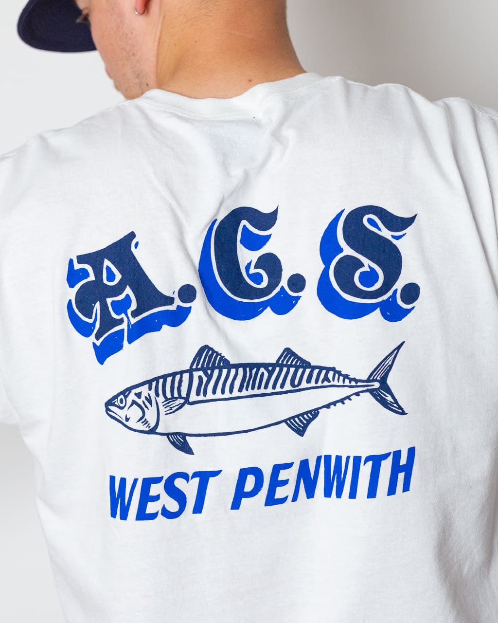 Atlantic Coastal Supplies Mackerel Tee - White